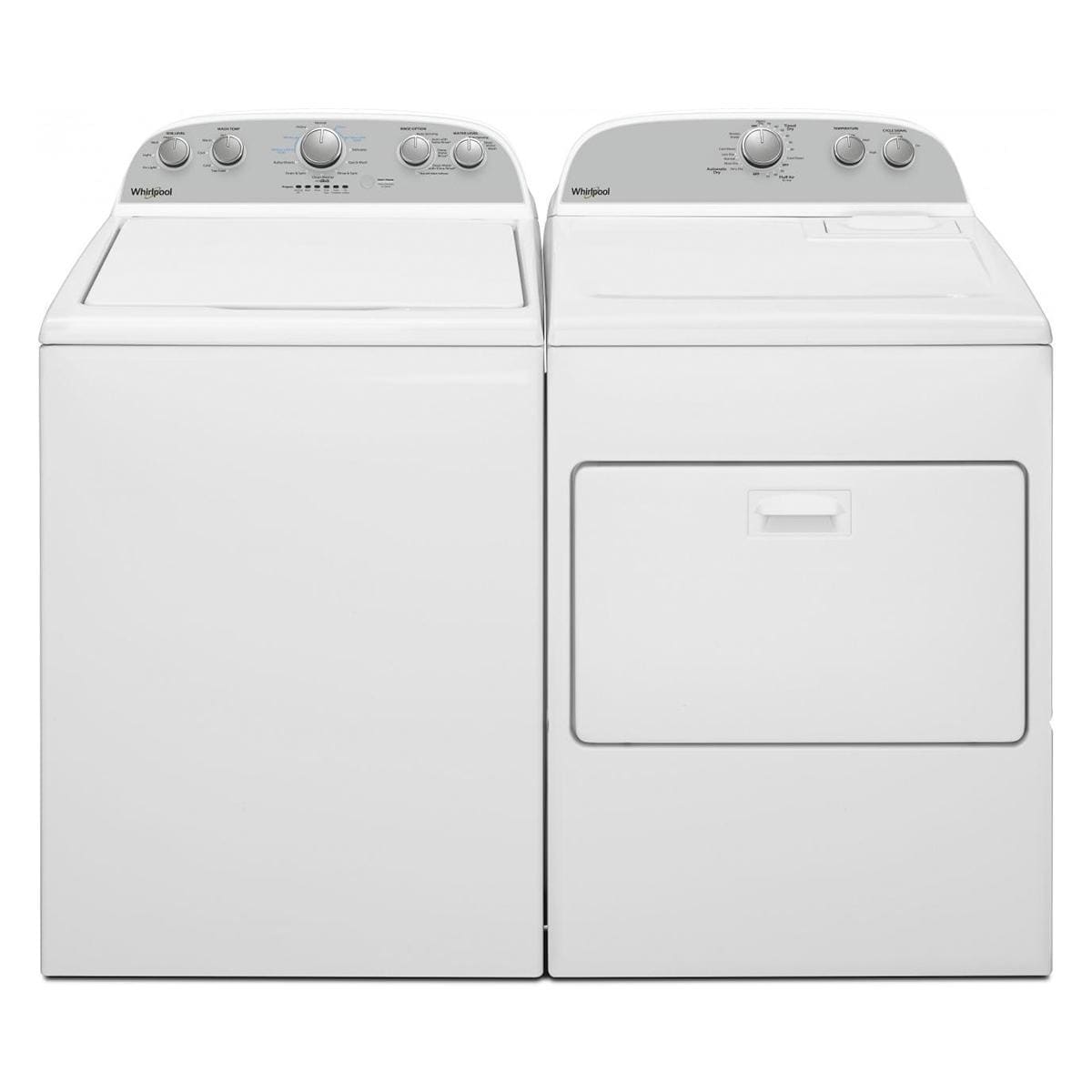 Whirlpool 3.9 Cu. Ft. Top Load Washer and a 7 Cu. Ft. Electric Dryer in
