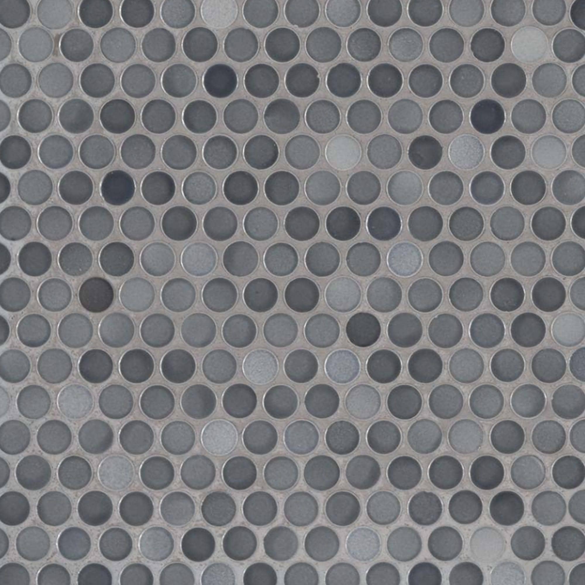 MS International Penny Round Grigio Mix 11