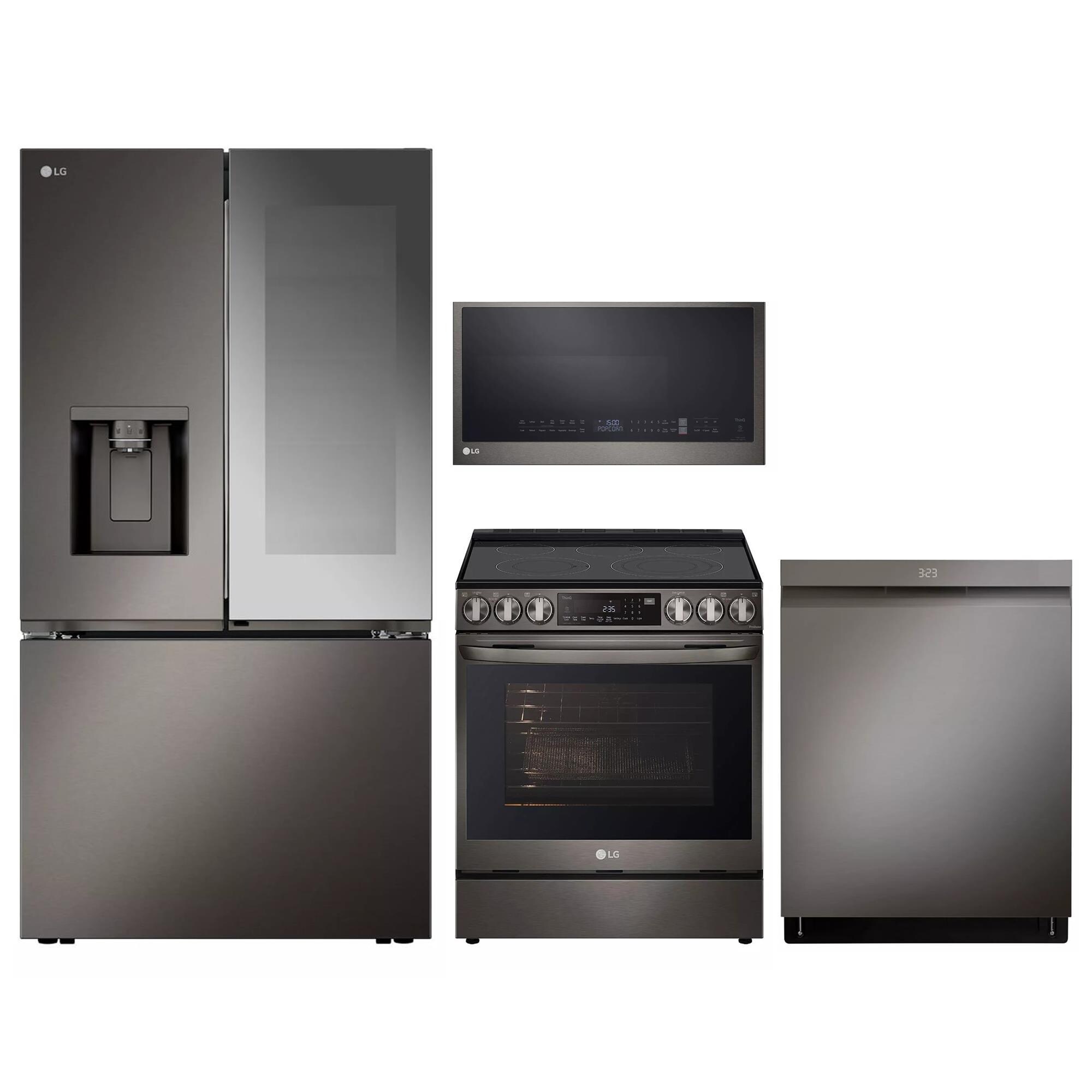 LG 4Piece Kitchen Package with 31 Cu. Ft. French Door Refrigerator
