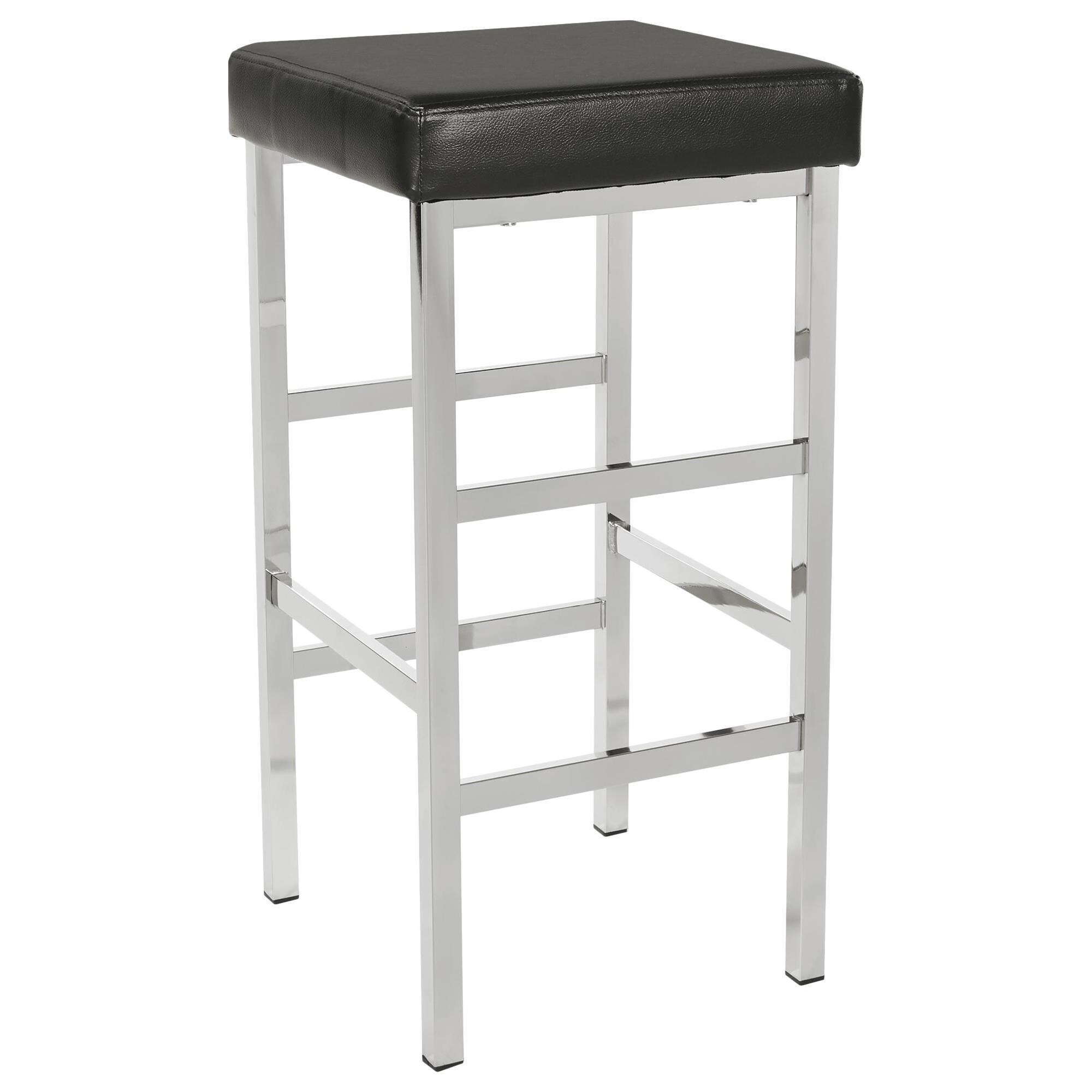 OSP Home Backless 30" Counter Height Bar Stool in Black NFM