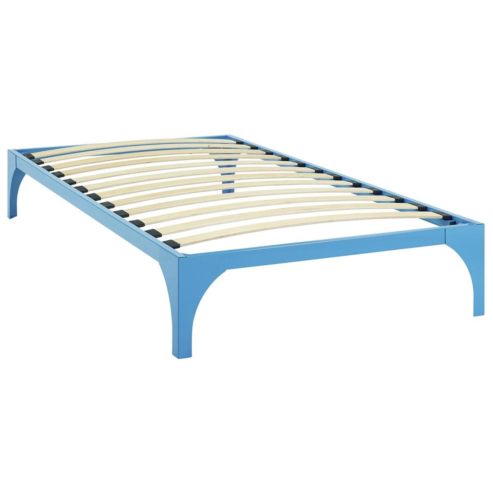 Modway Ollie Twin Bed Frame in Light Blue Nebraska Furniture Mart