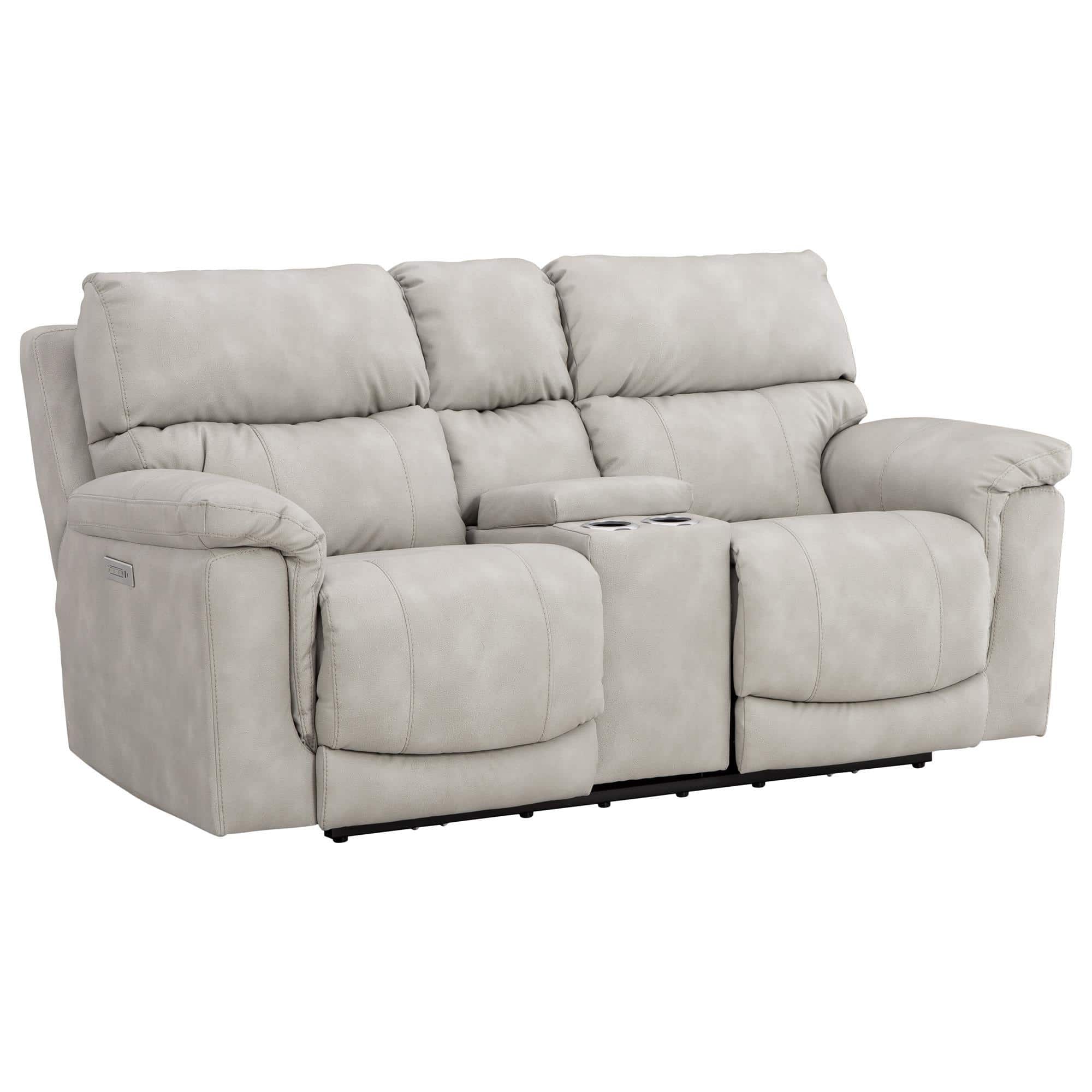 HomeStretch Cosmo Triple Power Loveseat with Console in Omnipotent