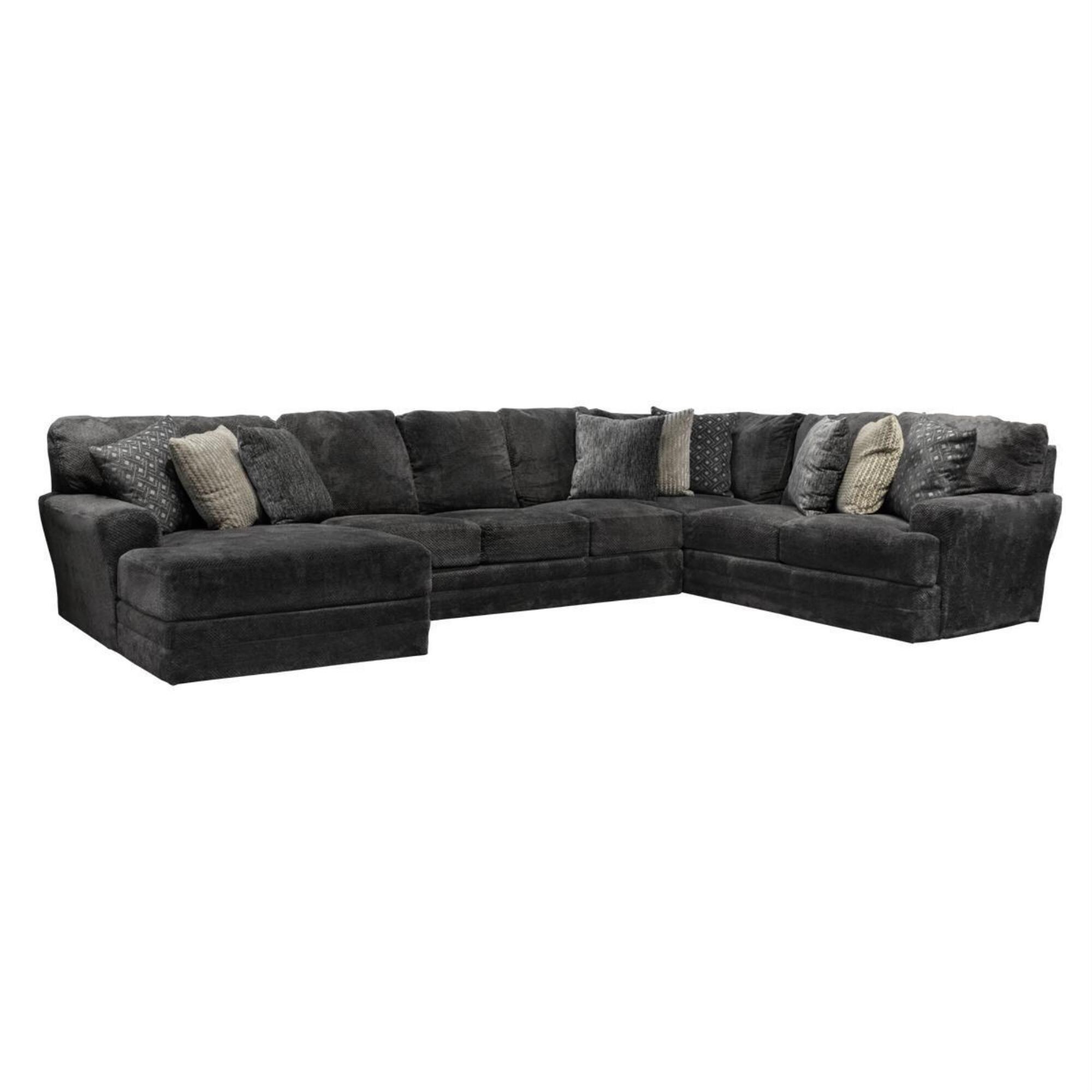 Catnapper Mammoth 3Piece Left Facing UShaped Sectional in Gray Nebraska Furniture Mart
