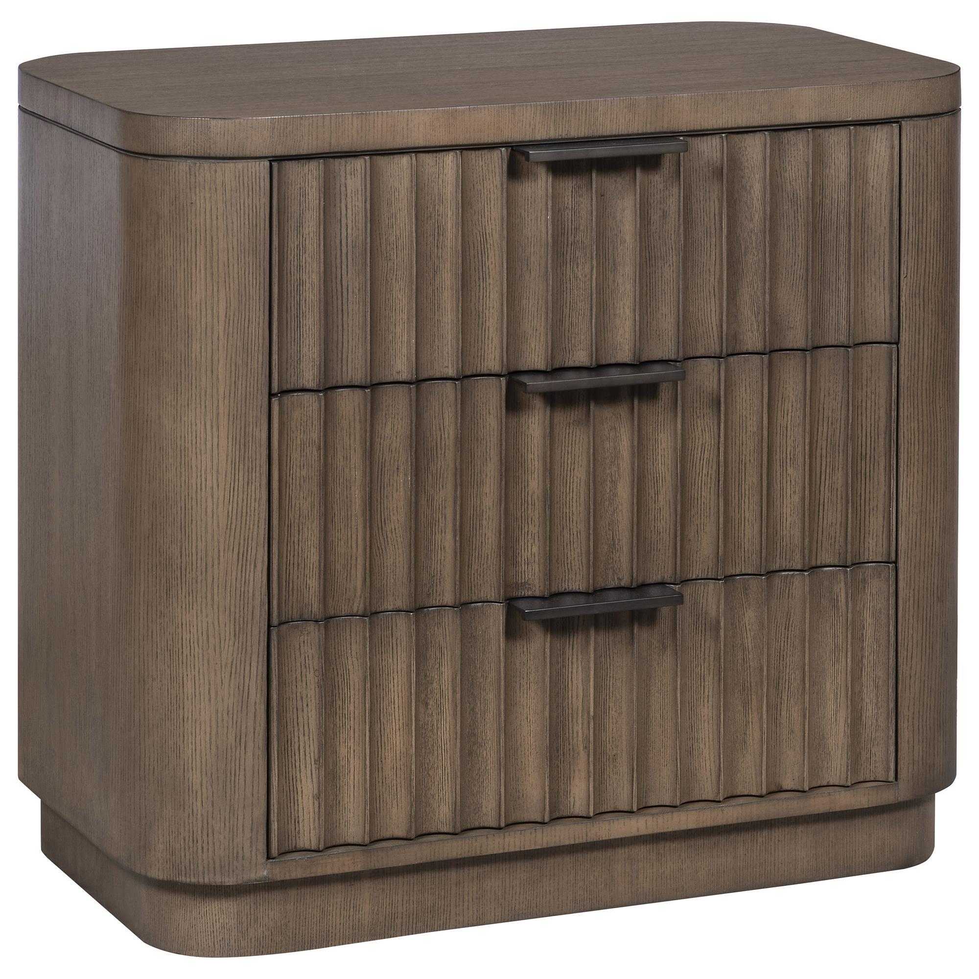 Vanguard Furniture Grandhaven 3-Drawer Nightstand in Flaxen Stone