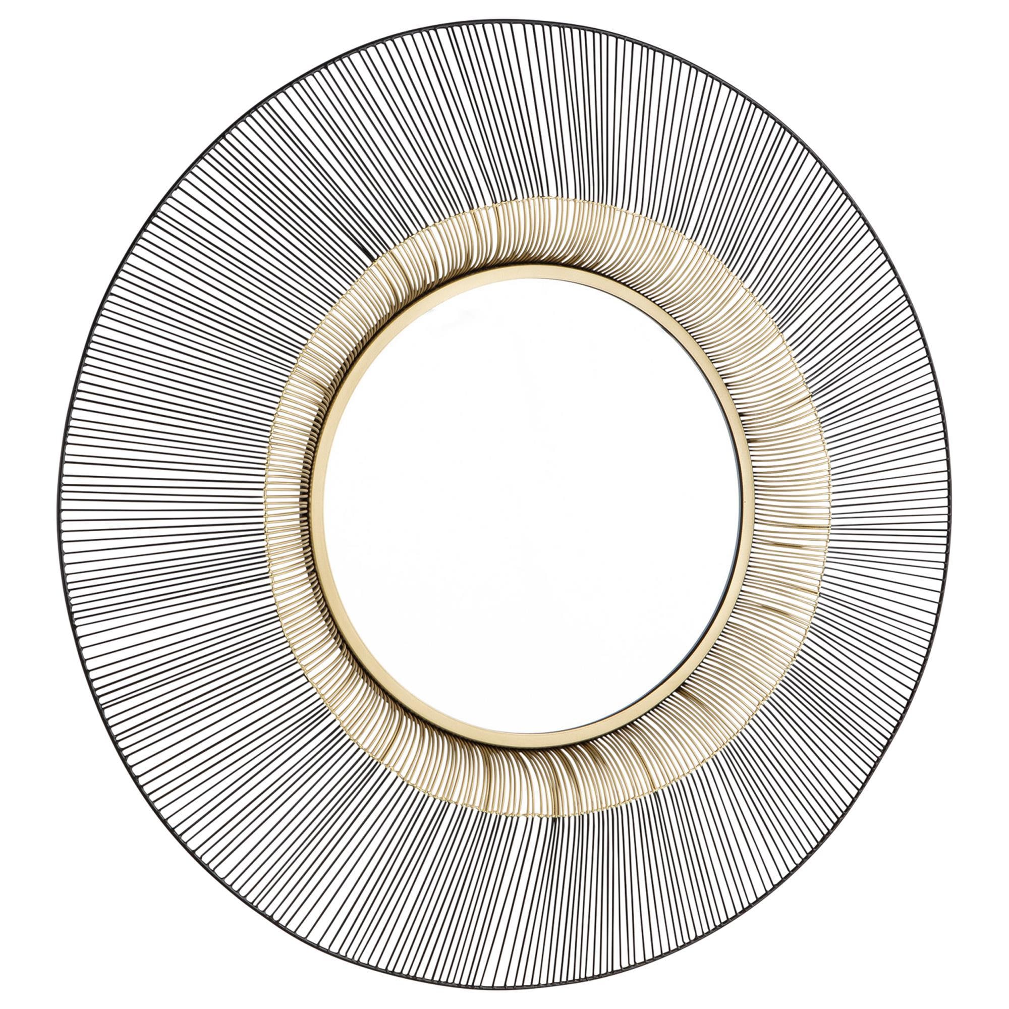 Ashley Dallmen Accent Wall Mirror in Black and Gold