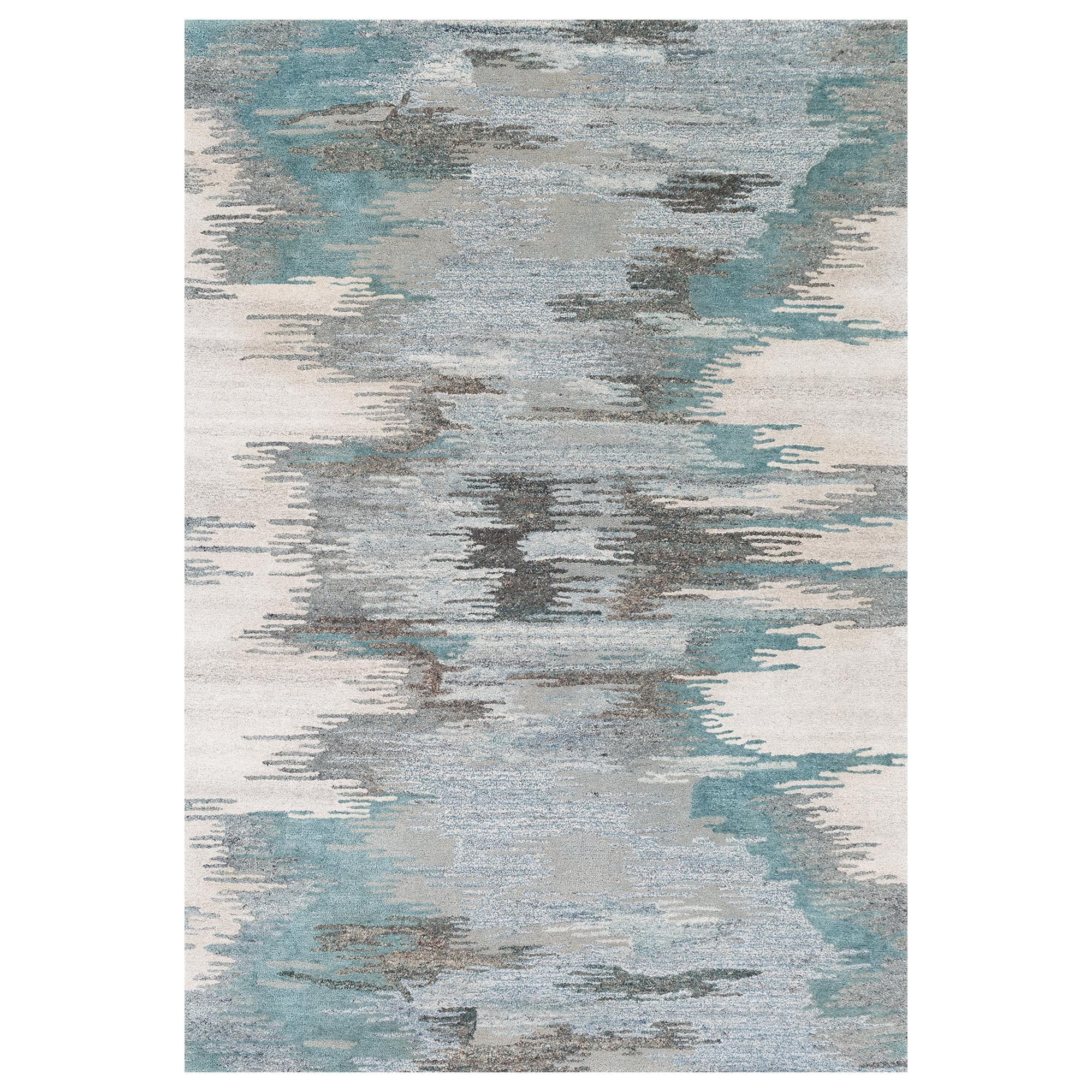 Surya Montclair 4' x 6' Teal, Sage, Light Beige, Charcoal, Blue
