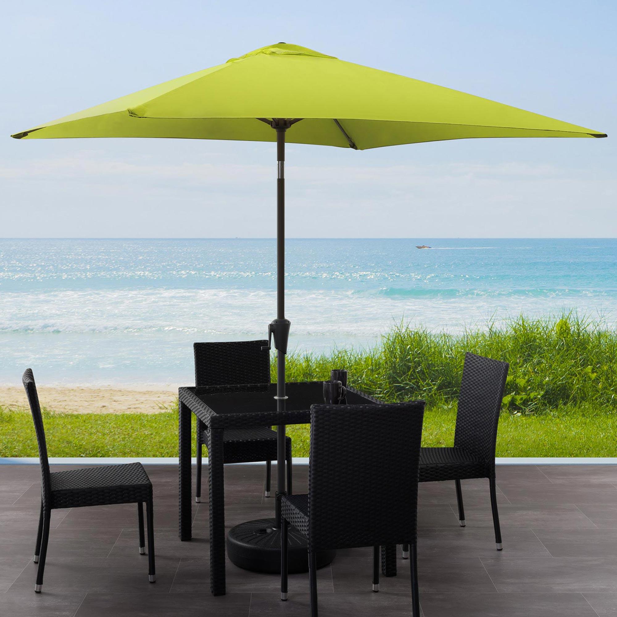 CorLiving 9' Square Tilting Patio Umbrella in Lime Green NFM