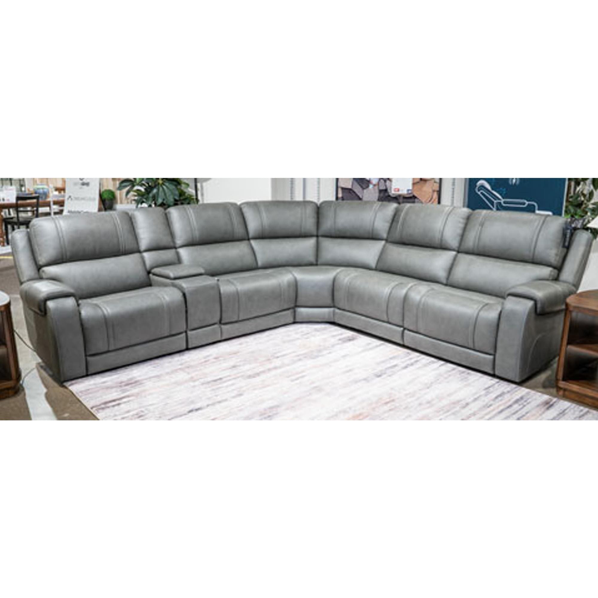 Ashley Pittson 6-Piece Power Reclining Curved Sectional in Anchor