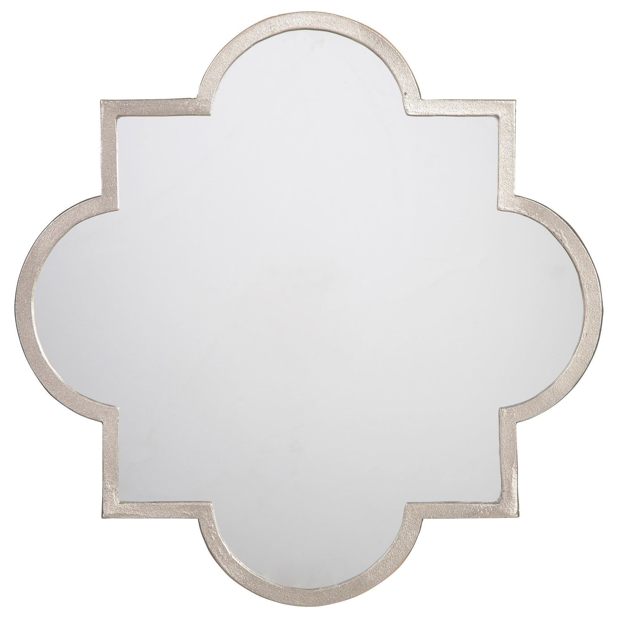 Silver Quatrefoil Mirror