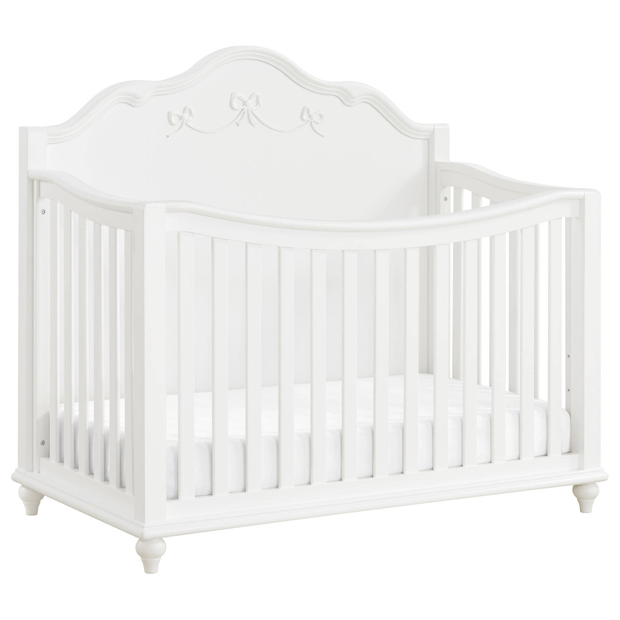 Mayberry Hill Alana Crib with Guardrails in White
