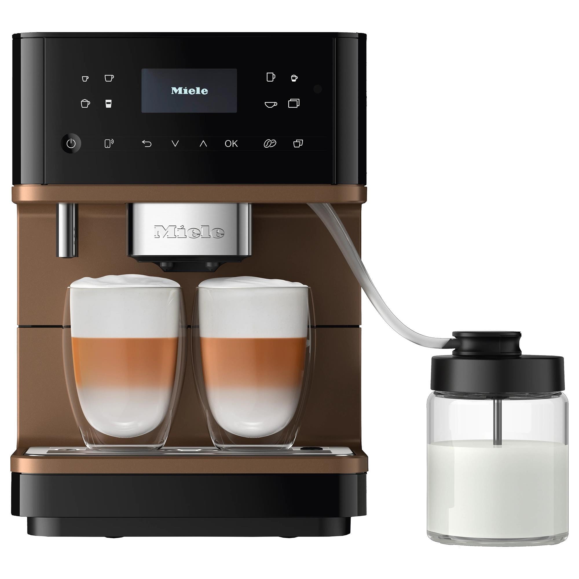 Miele MilkPerfection Countertop Coffee Machine in Obsidian Black