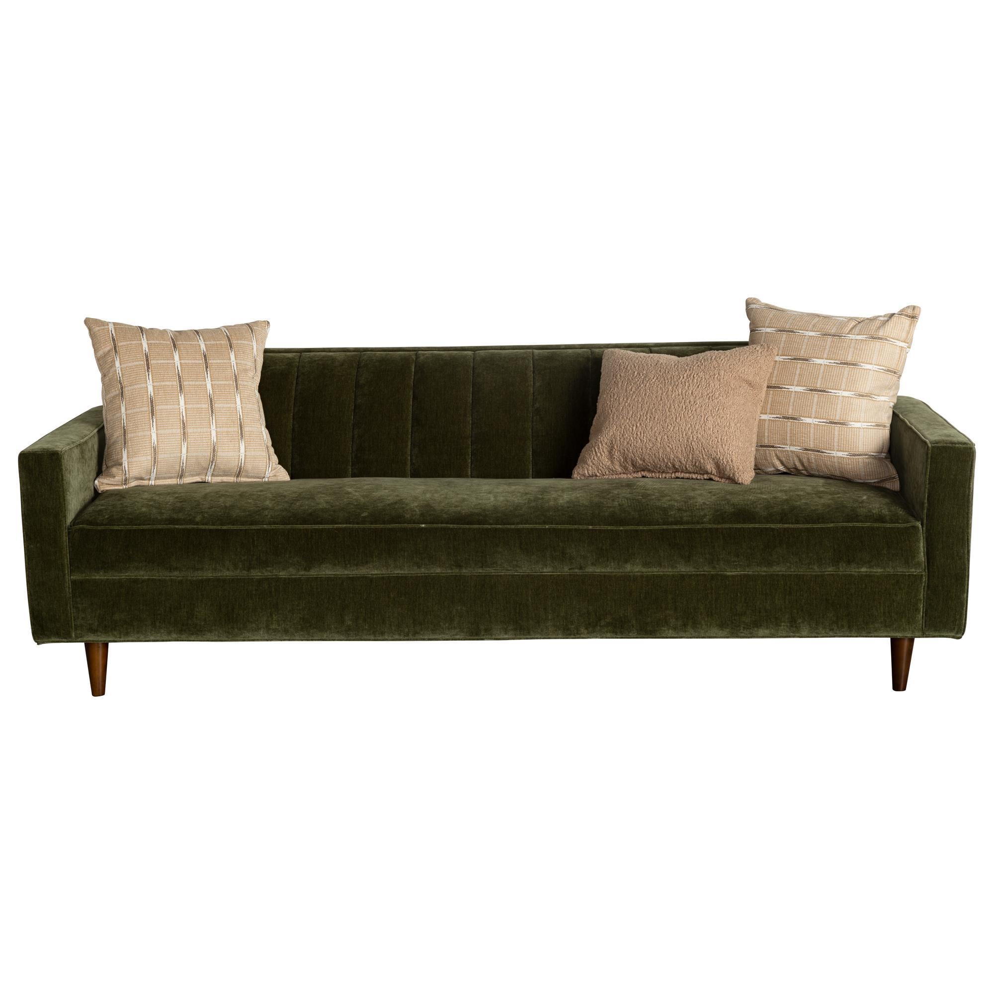 Jonathan Louis Jace Stationary Sofa in Amici Moss Velvet Shop NFM