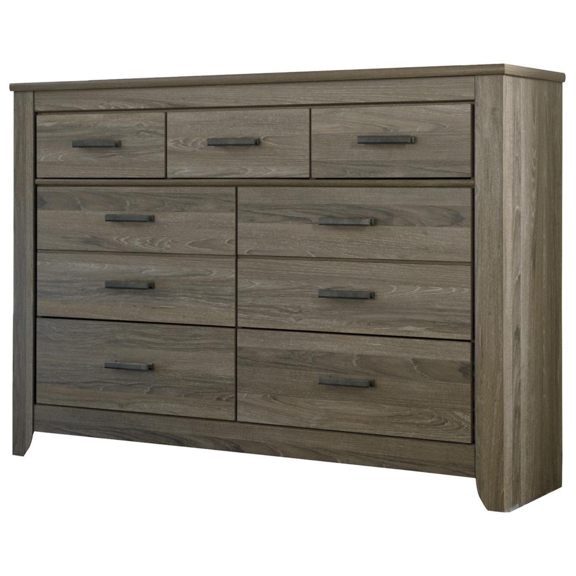 Ashley Zelen 7 Drawer Dresser in Warm Gray