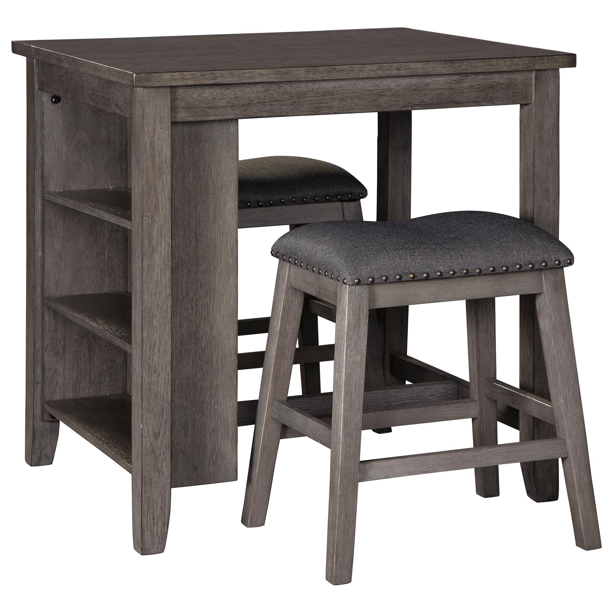 Grey 3 piece dining set deals