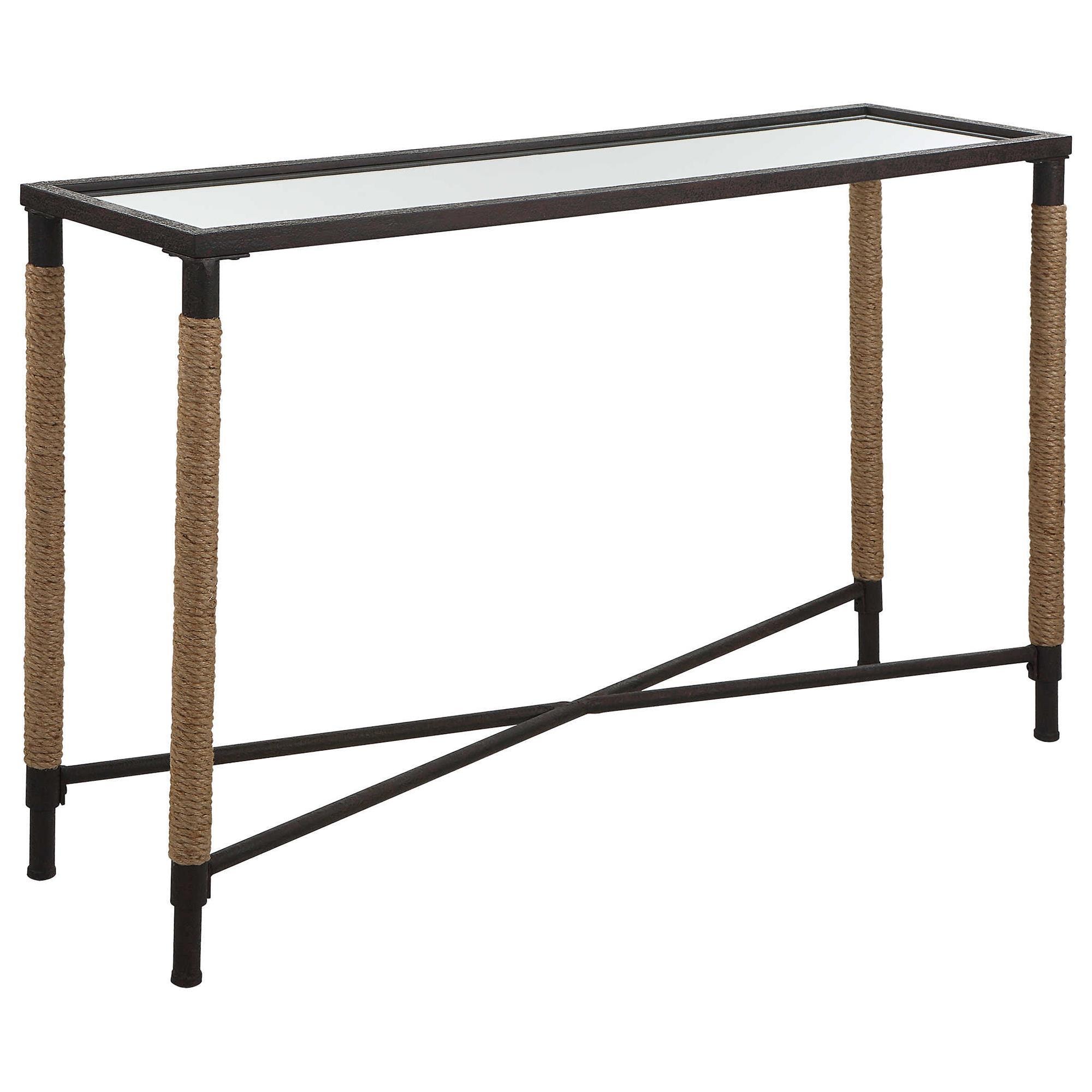 Uttermost Braddock Console Table in Natural Fiber Rope