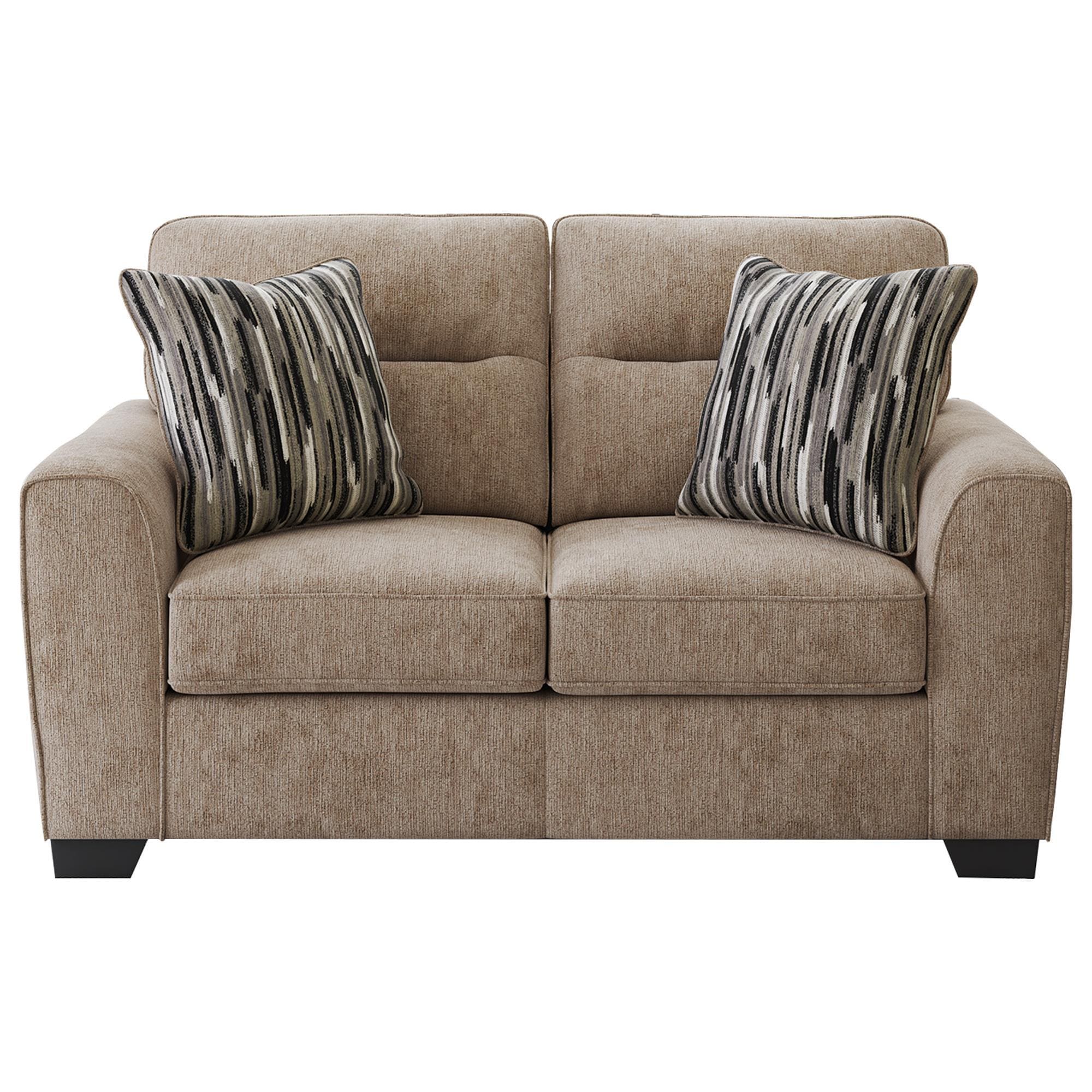 Tamu Ashley Olten Stationary Loveseat in Mocha