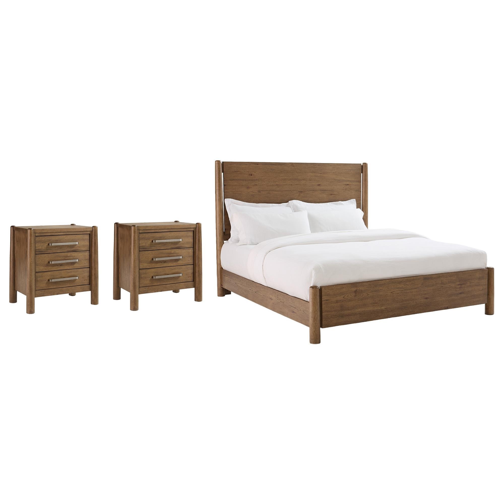 Riverside Furniture Henderson King Platform Panel Bed with Two