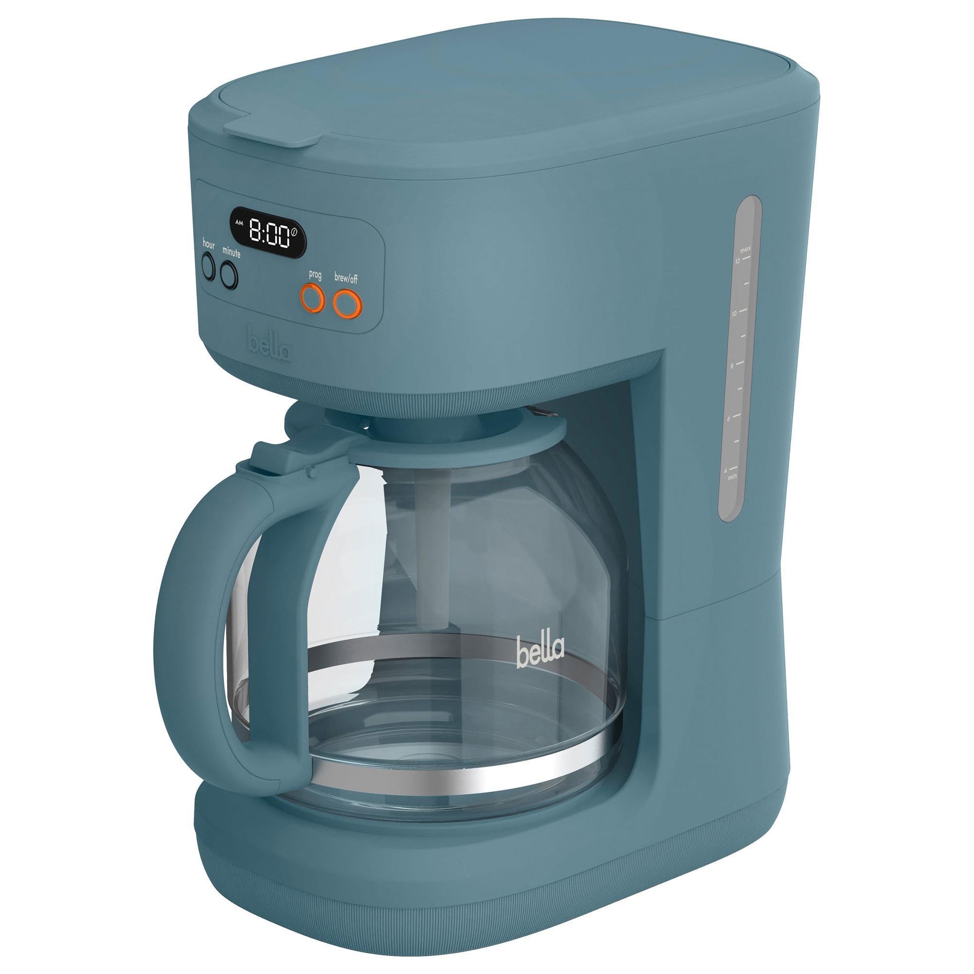 Bella 12-Cup Programmable Coffee Maker in Surf