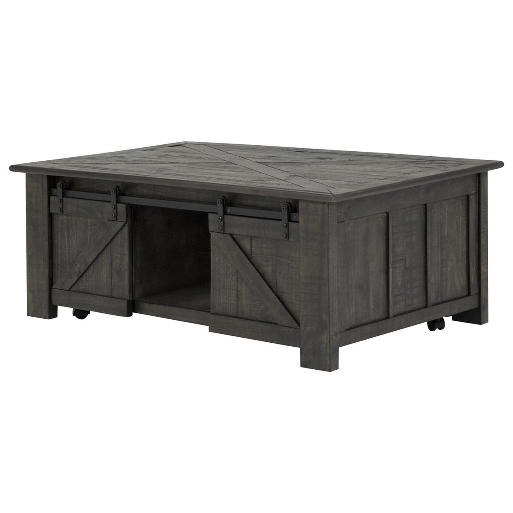 Nicolette Home Garrett Rectangular LiftTop Cocktail Table in Weathered