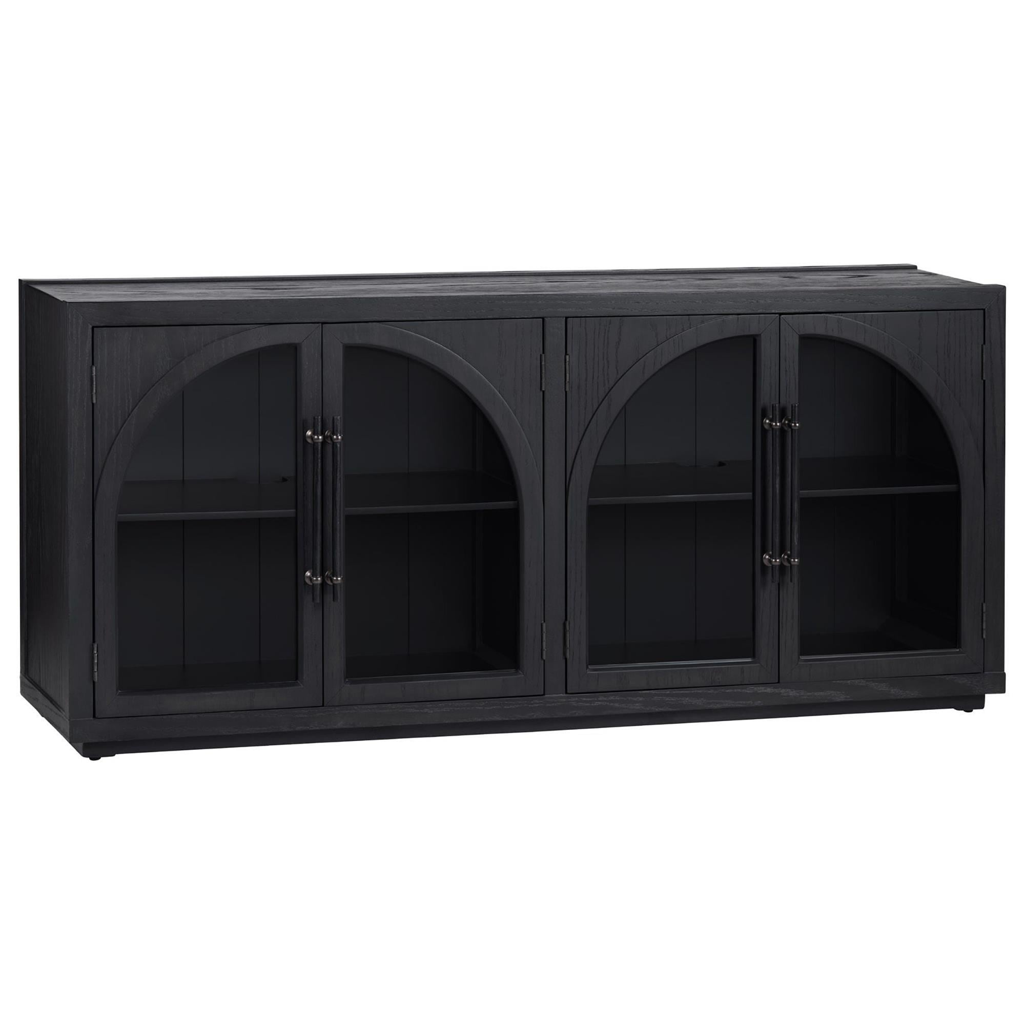Slatehouse Braxton 4-Door Sideboard in Black