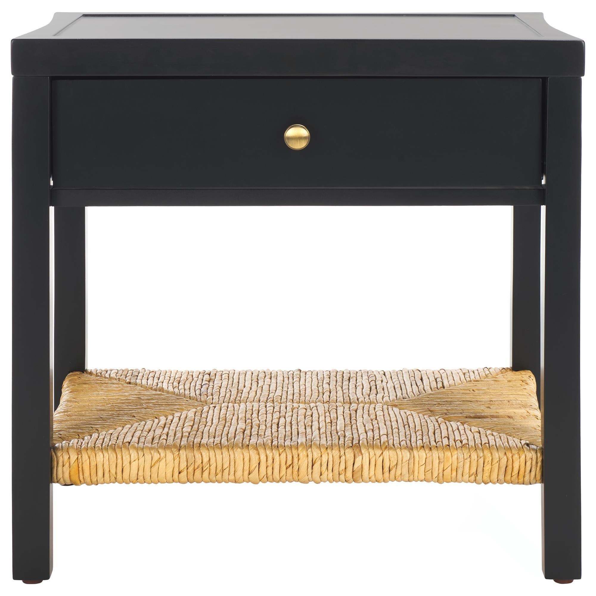 Safavieh Berlynne Nightstand in Black and Natural