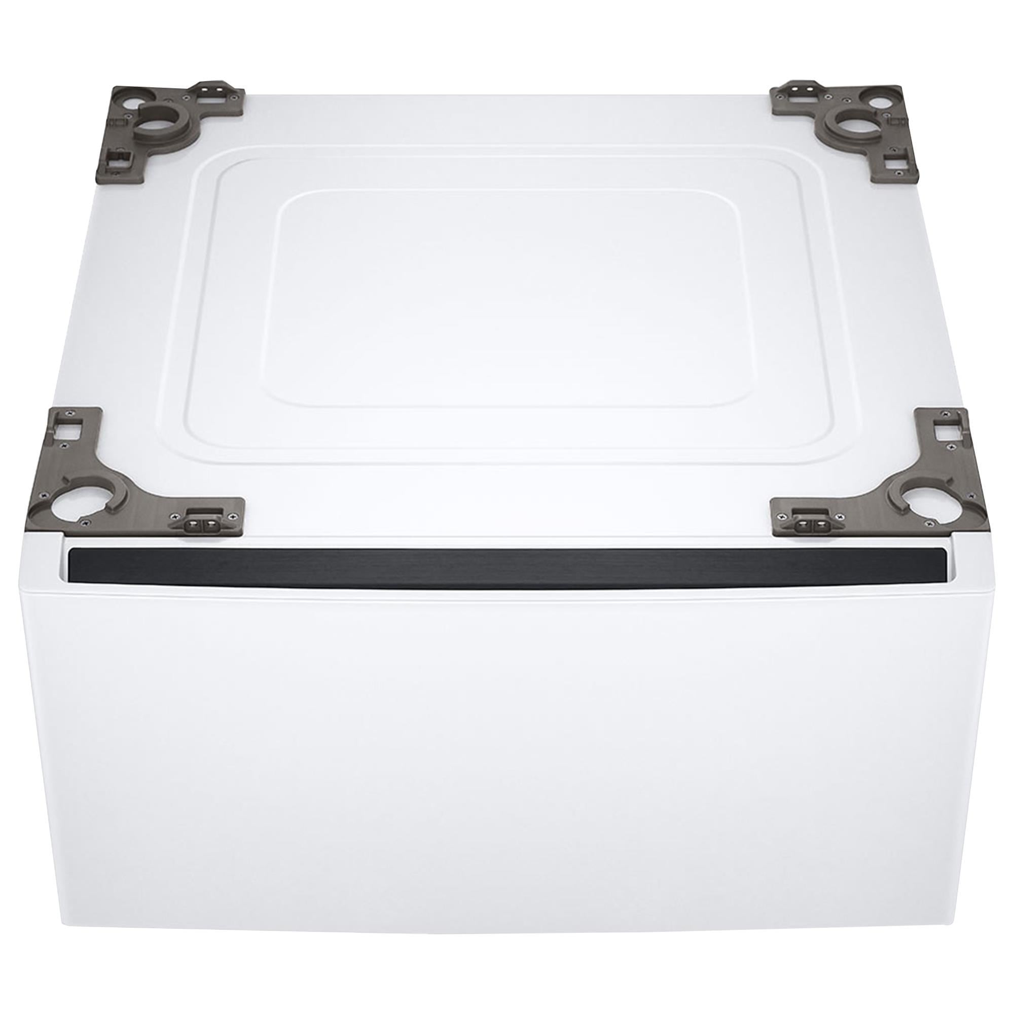 LG Tall Pedestal with Drawer In White NFM