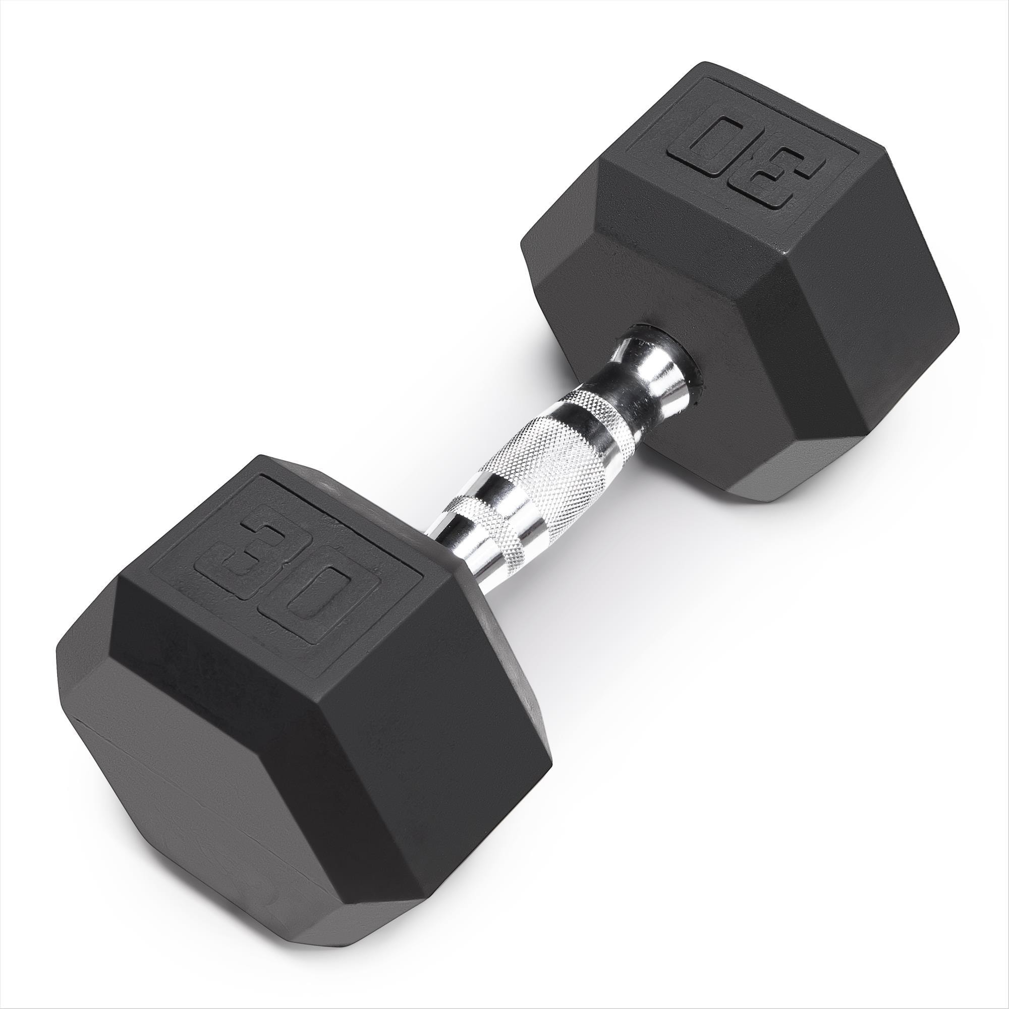Marcy 30 Lb Rubber Hex Dumbbell