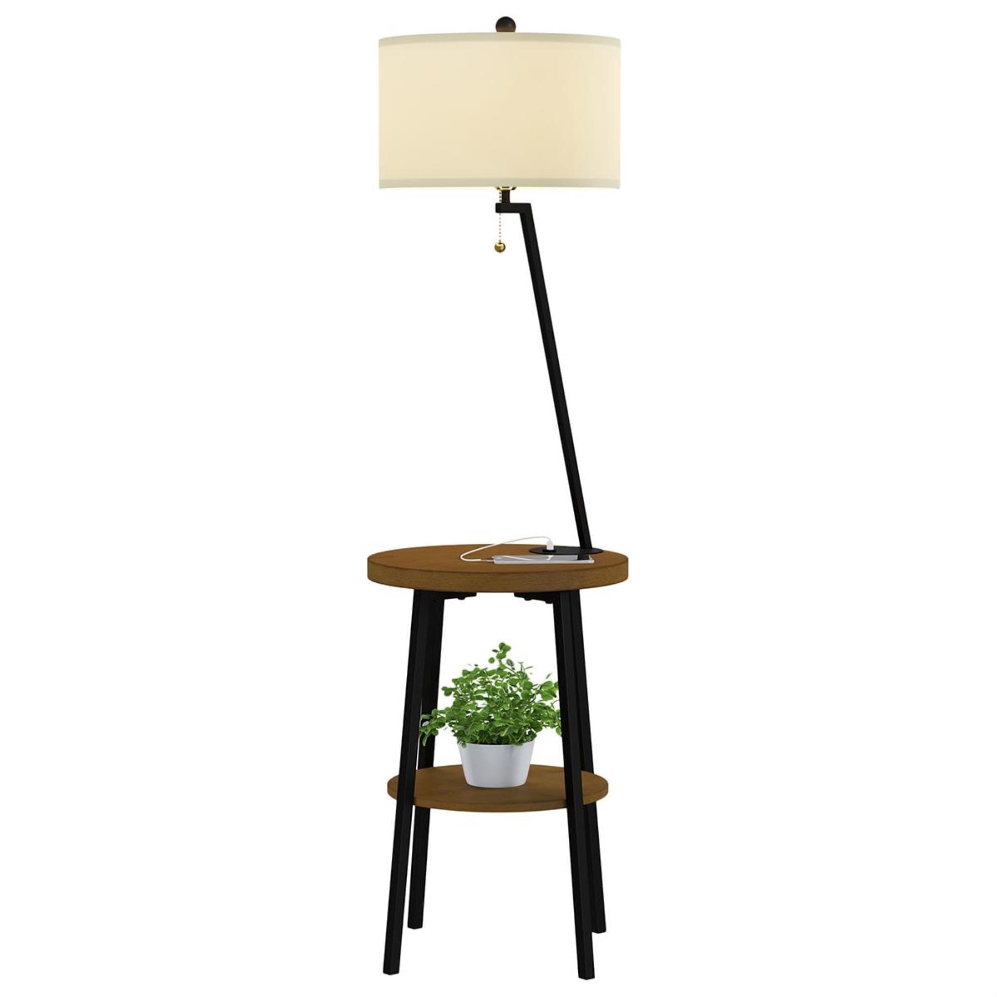 Floor lamp with sales table and usb