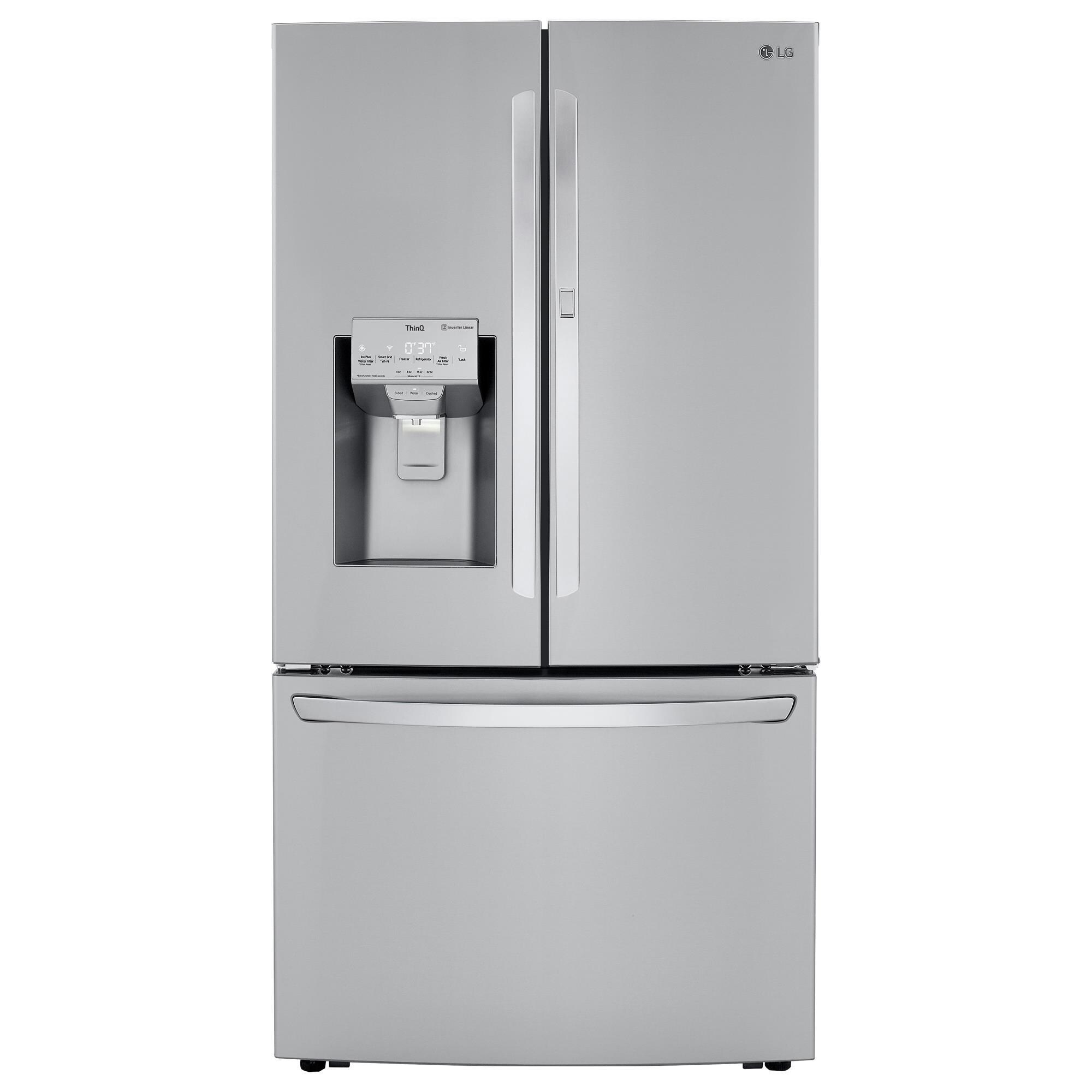 LG 24 Cu. Ft. French Door Counter Depth Refrigerator with Craft Ice