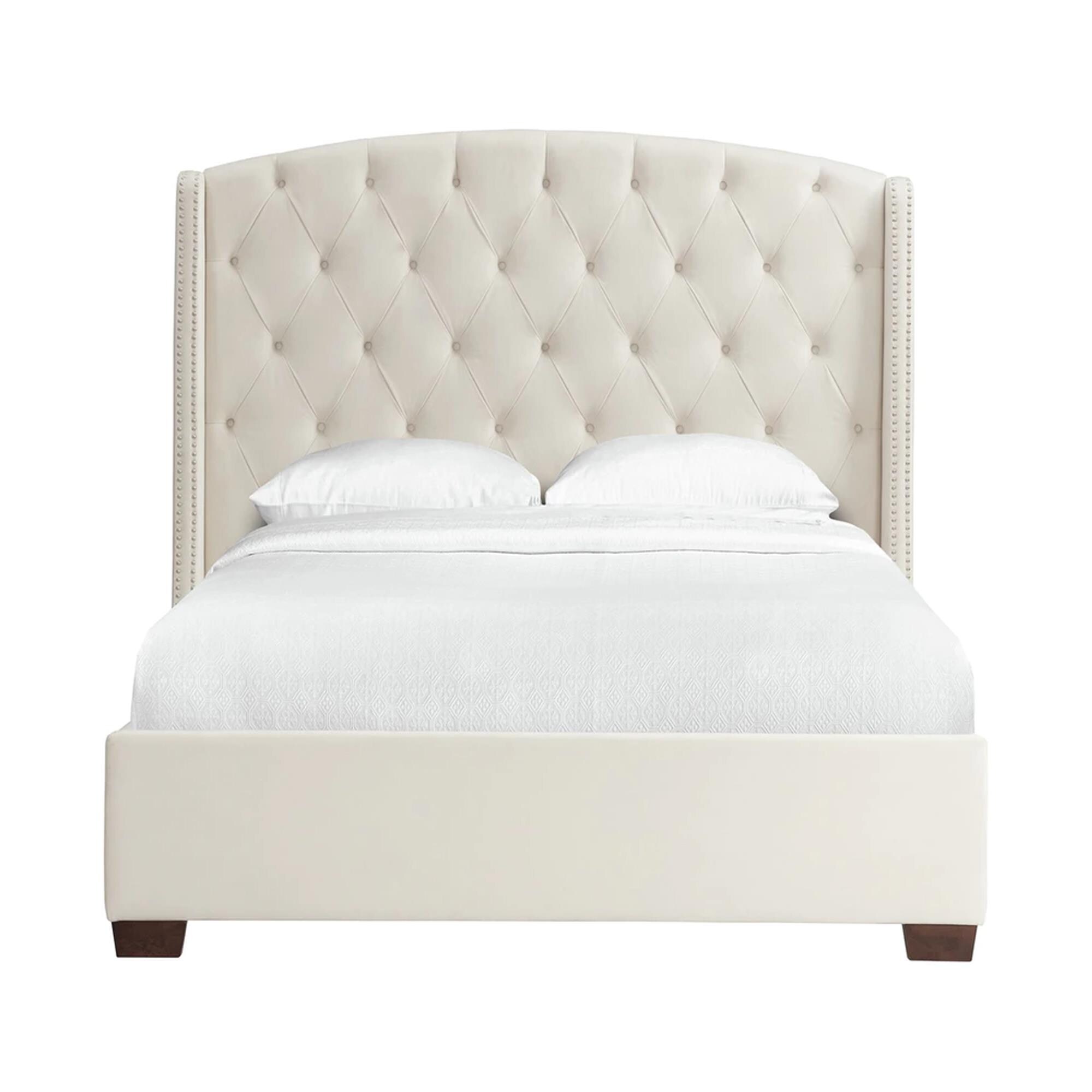 Mayberry Hill Foster King Upholstered Bed In Broadway Cream Nebraska Furniture Mart Mayberry Hill Foster King Upholstered, Cream King Bed