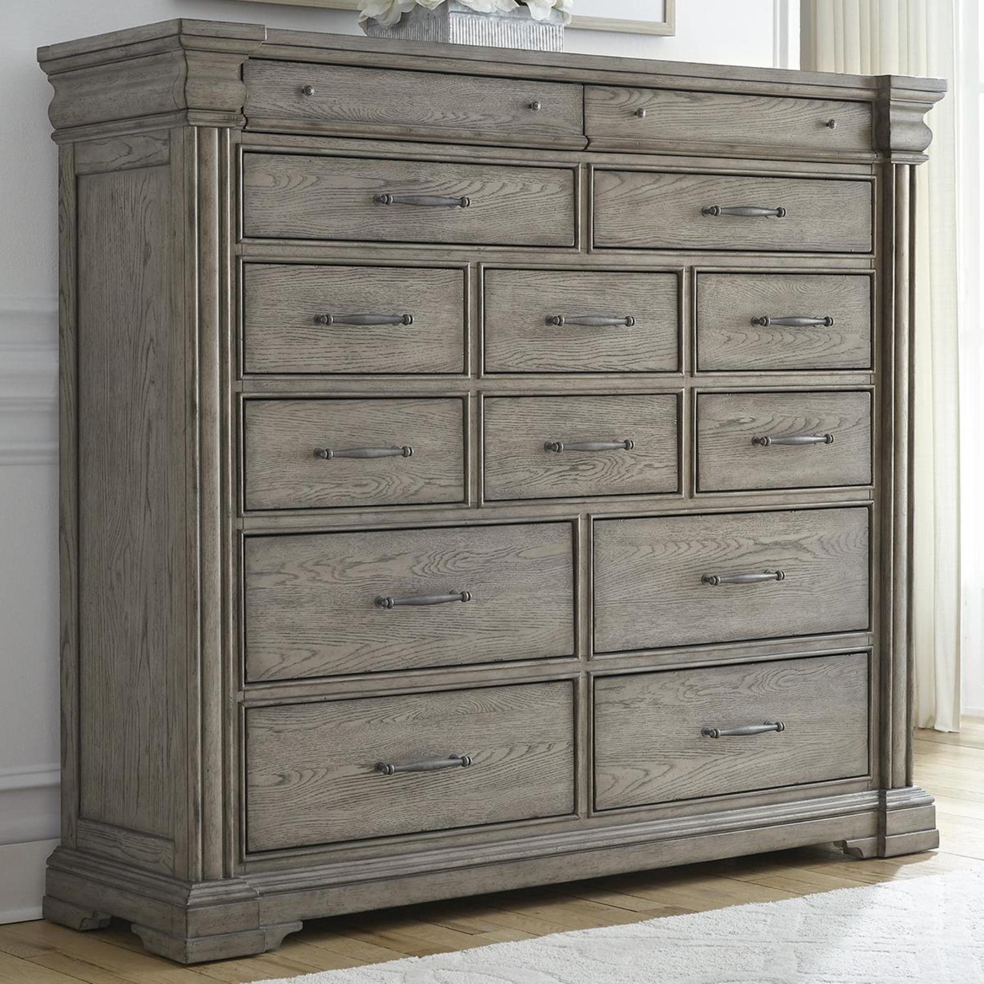 Chapel Hill Madison Ridge 14 Drawer Master Chest in Bluff Gray