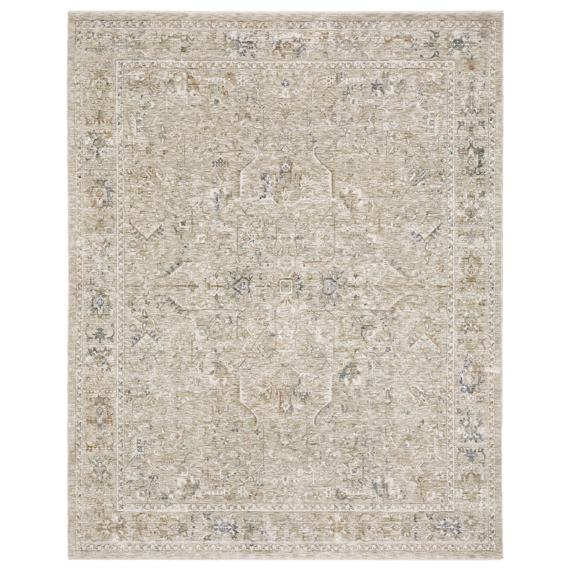 Oriental Weavers Avalon Oriental Beige and Blue 2'7