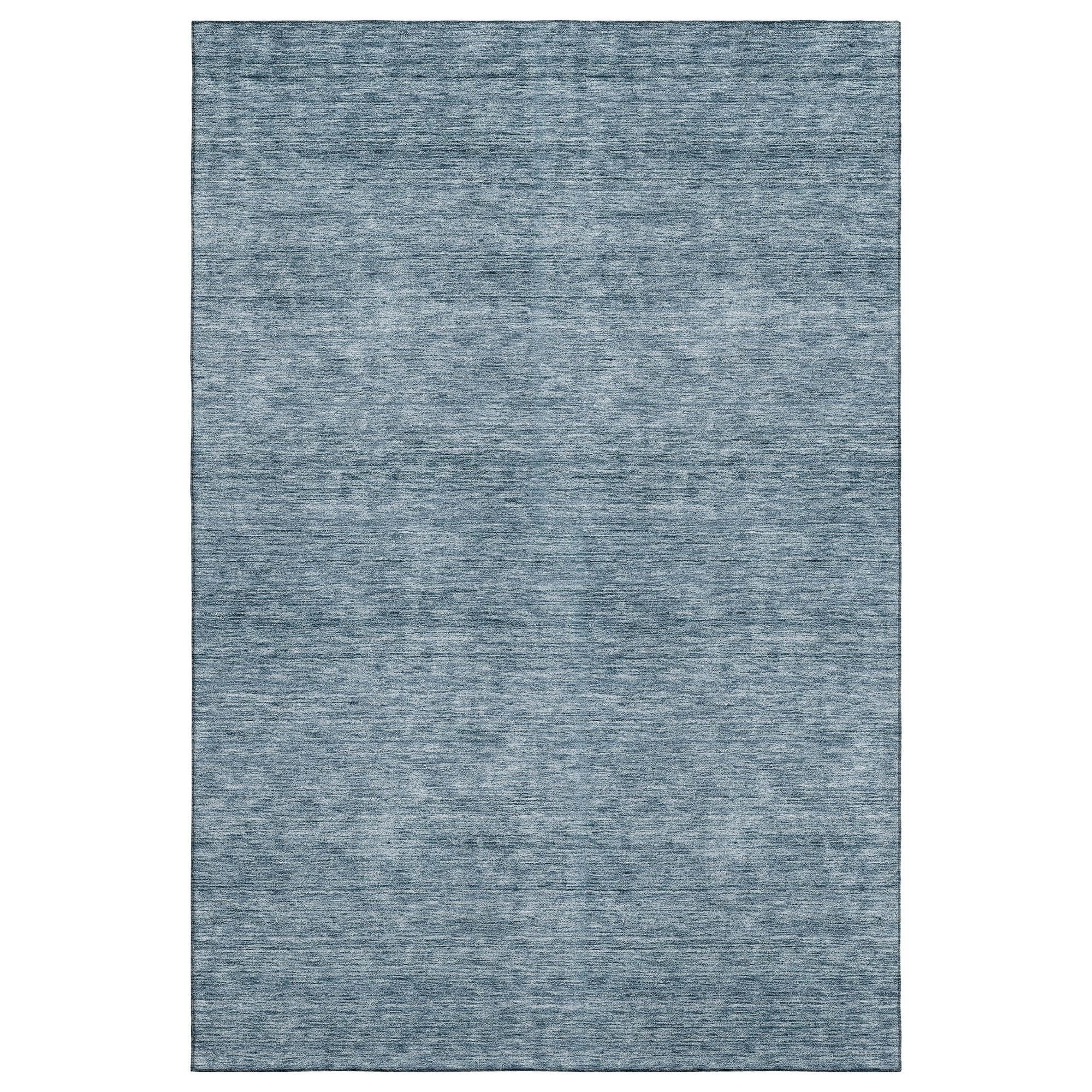 Dalyn Rug Company Soft Essentials Solid Denim 9' x 12' Indoor/Outdoor ...