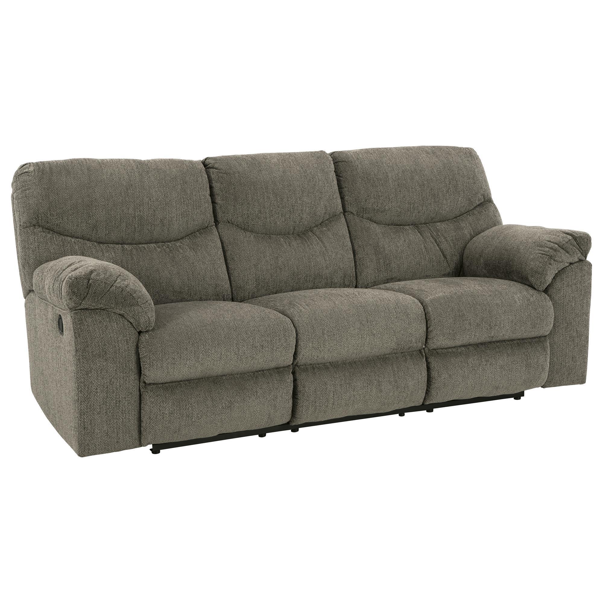 Signature Design by Ashley Alphons Manual Reclining Sofa in Putty NFM