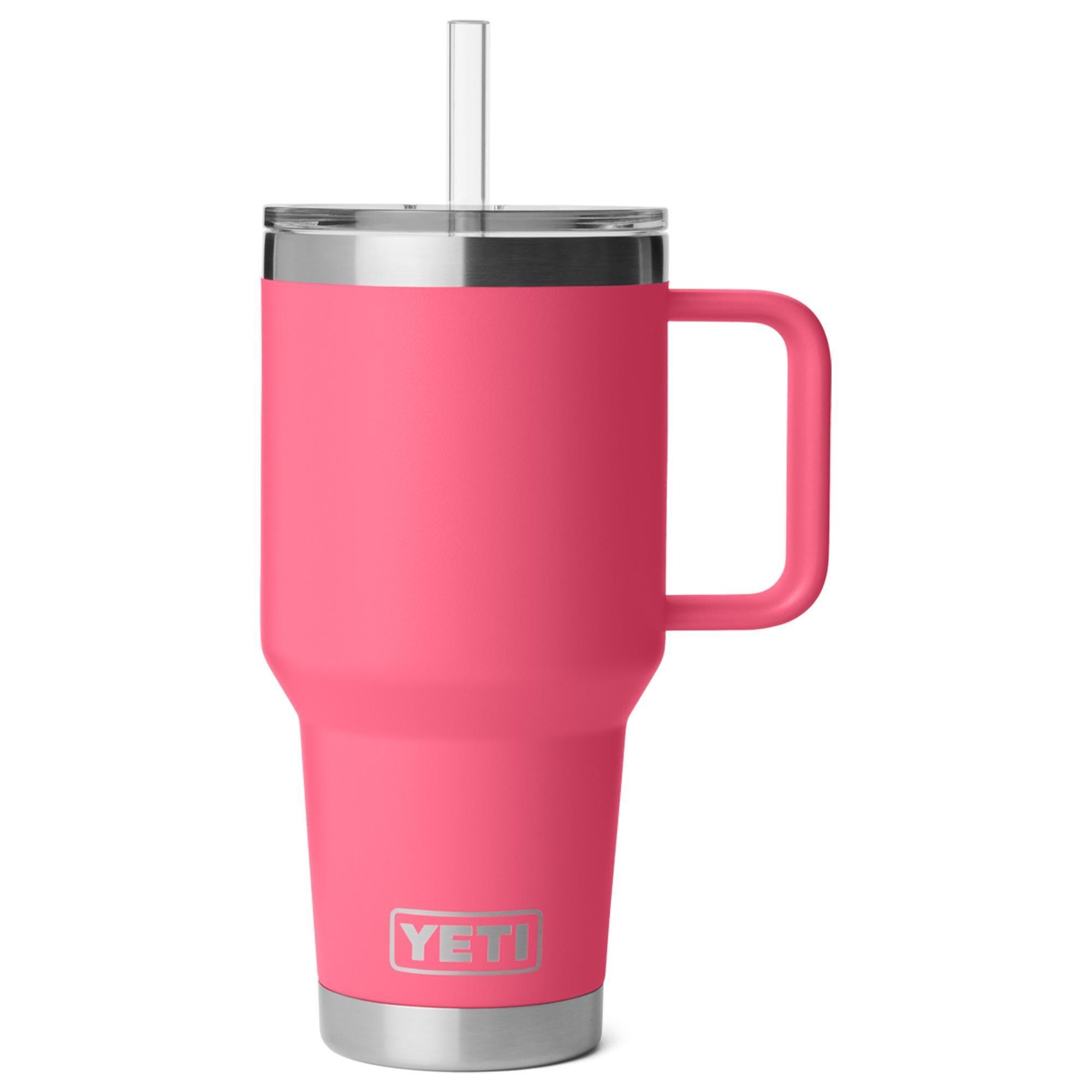 YETI Rambler 35 Oz Straw Mug with Straw Lid in Tropical Pink