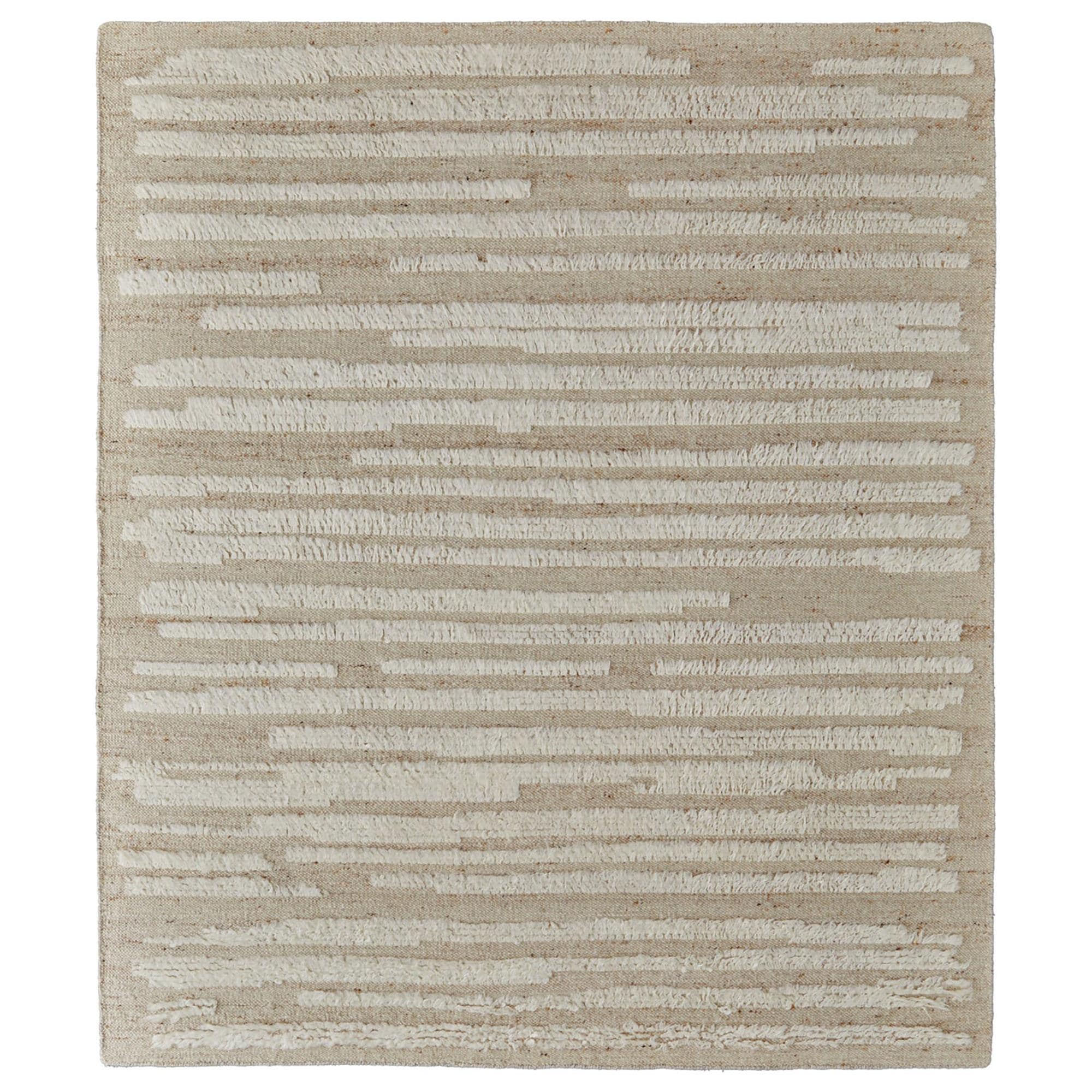 Feizy Rugs Ashby Striped 2' x 3' Ivory and Beige Area Rug NFM