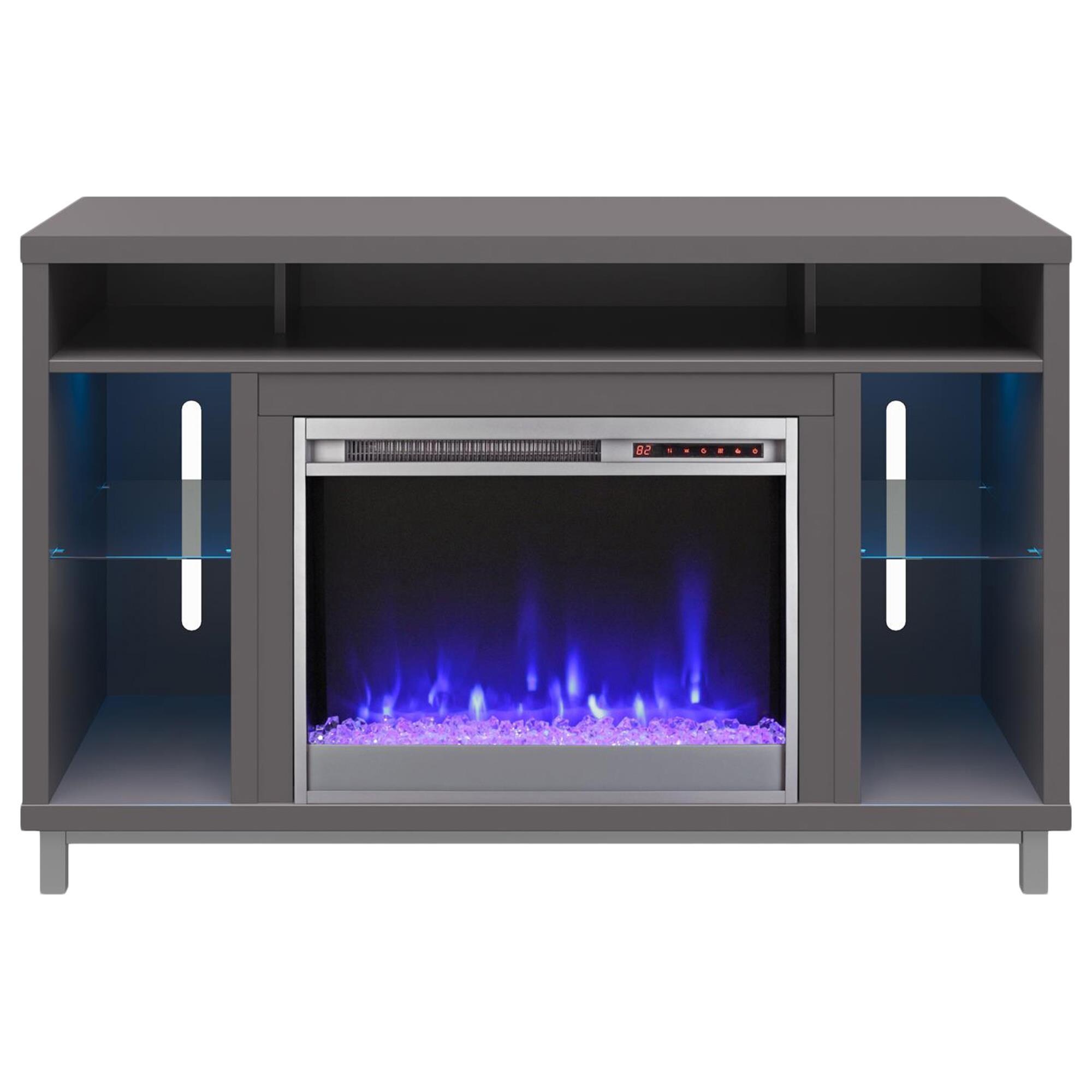DHP Norton 48 TV Stand with Fireplace in Navy | NFM