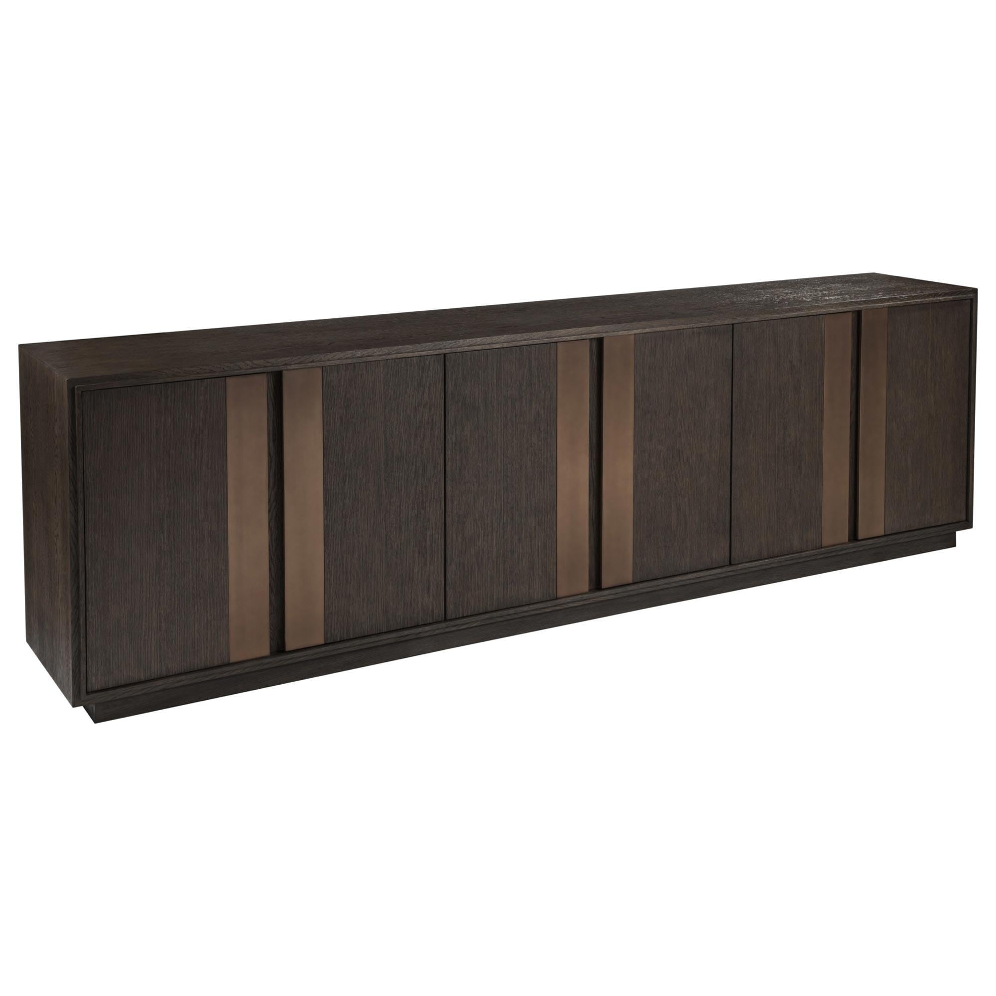 Artistica Home Andare Long Media Console in Brown