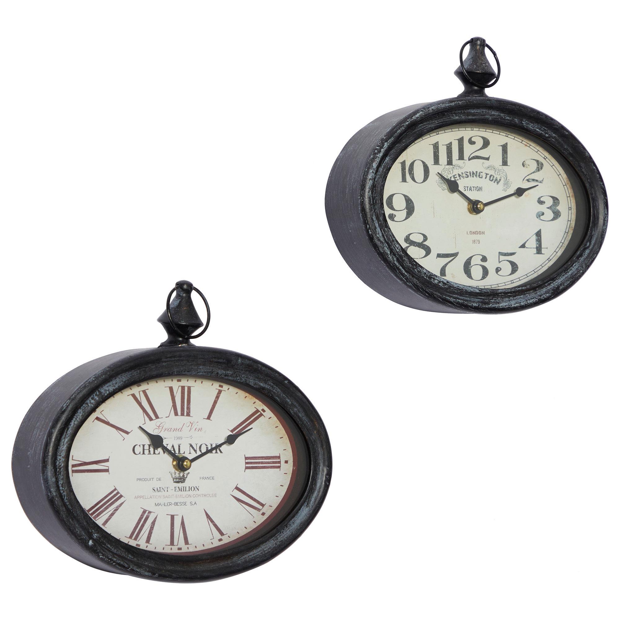 Oval Wall Clock With Bird