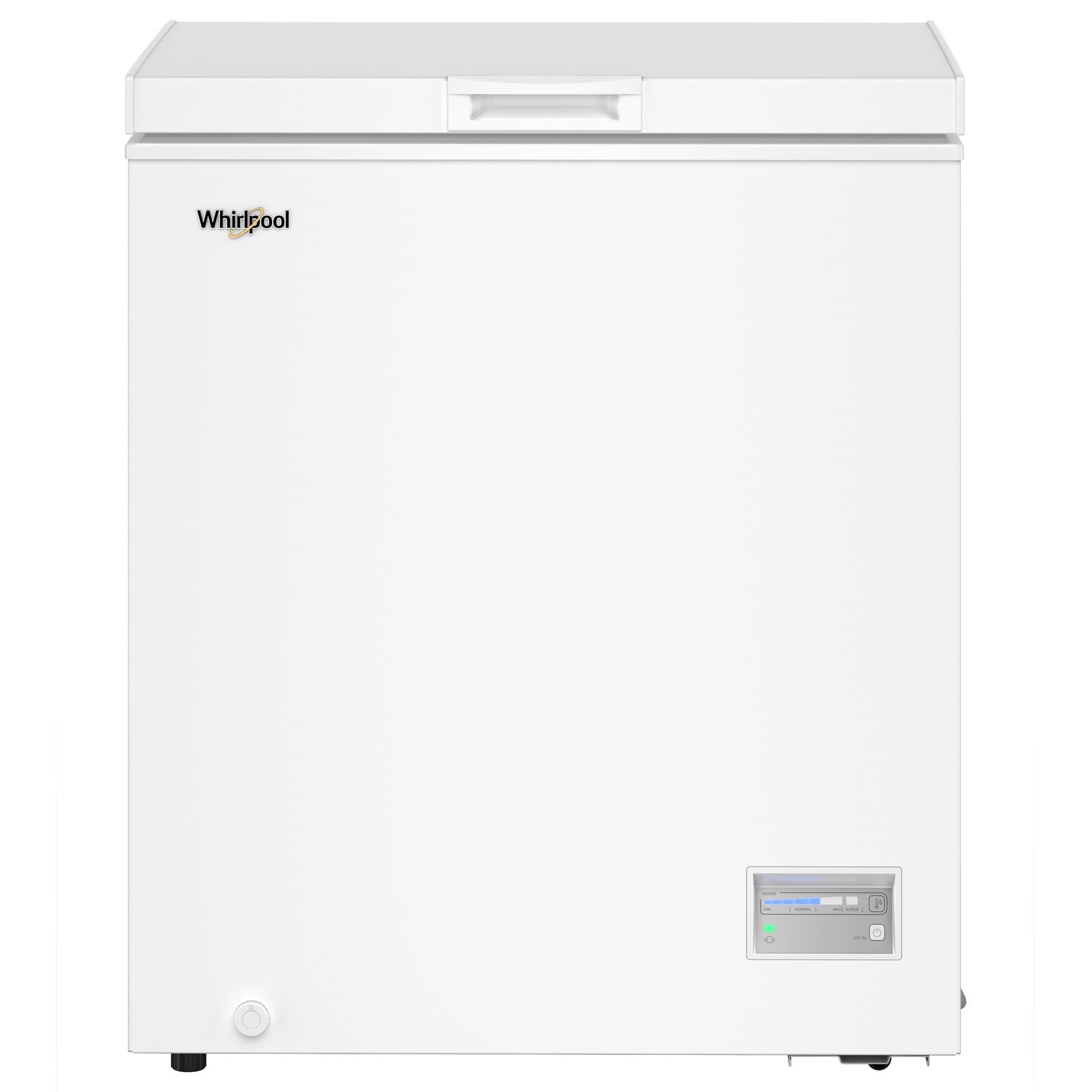 Whirlpool 5 Cu. Ft. Chest Freezer with Storage Basket in White