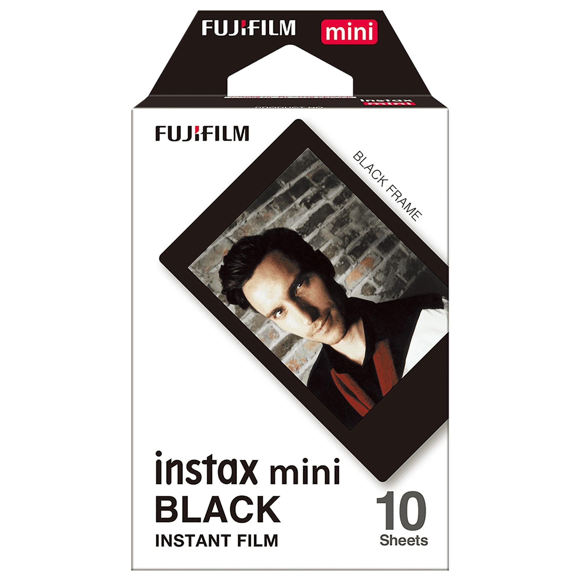 Fujifilm Instax Mini Instant Black Film (10 Packs)