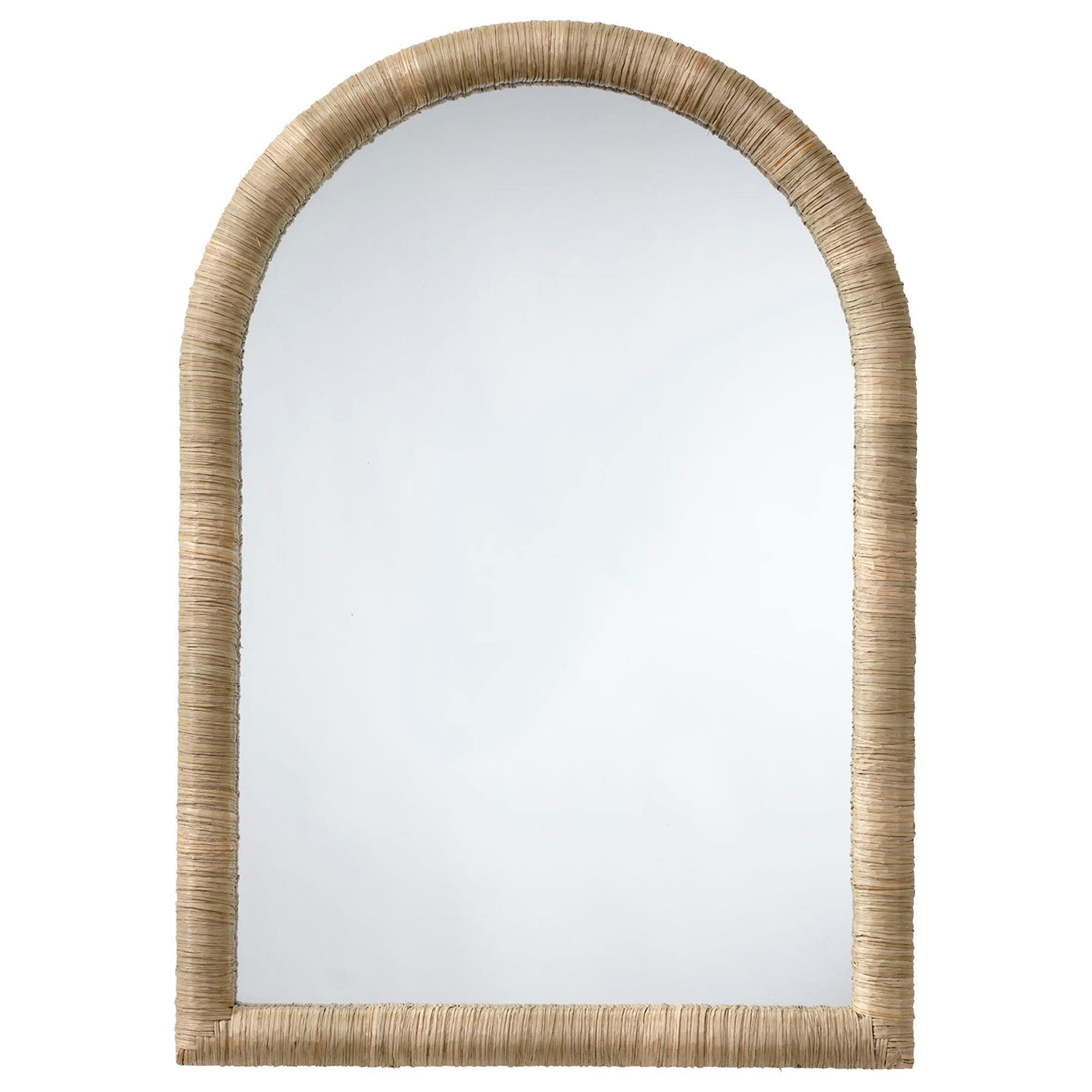Splendor Living Lindsley Arch Wall Mirror in Natural