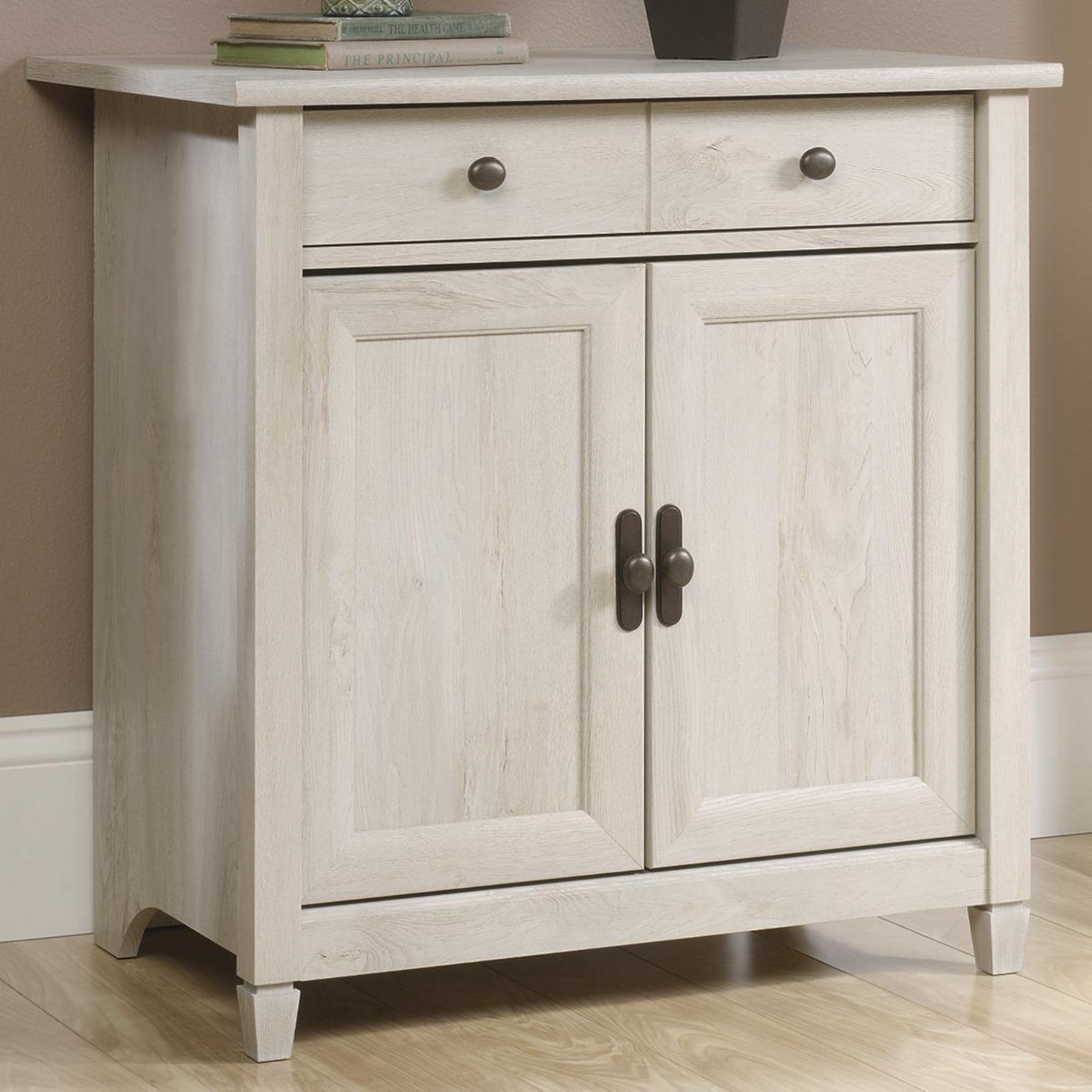 Sauder Edge Water Utility Stand in Chalked Chestnut