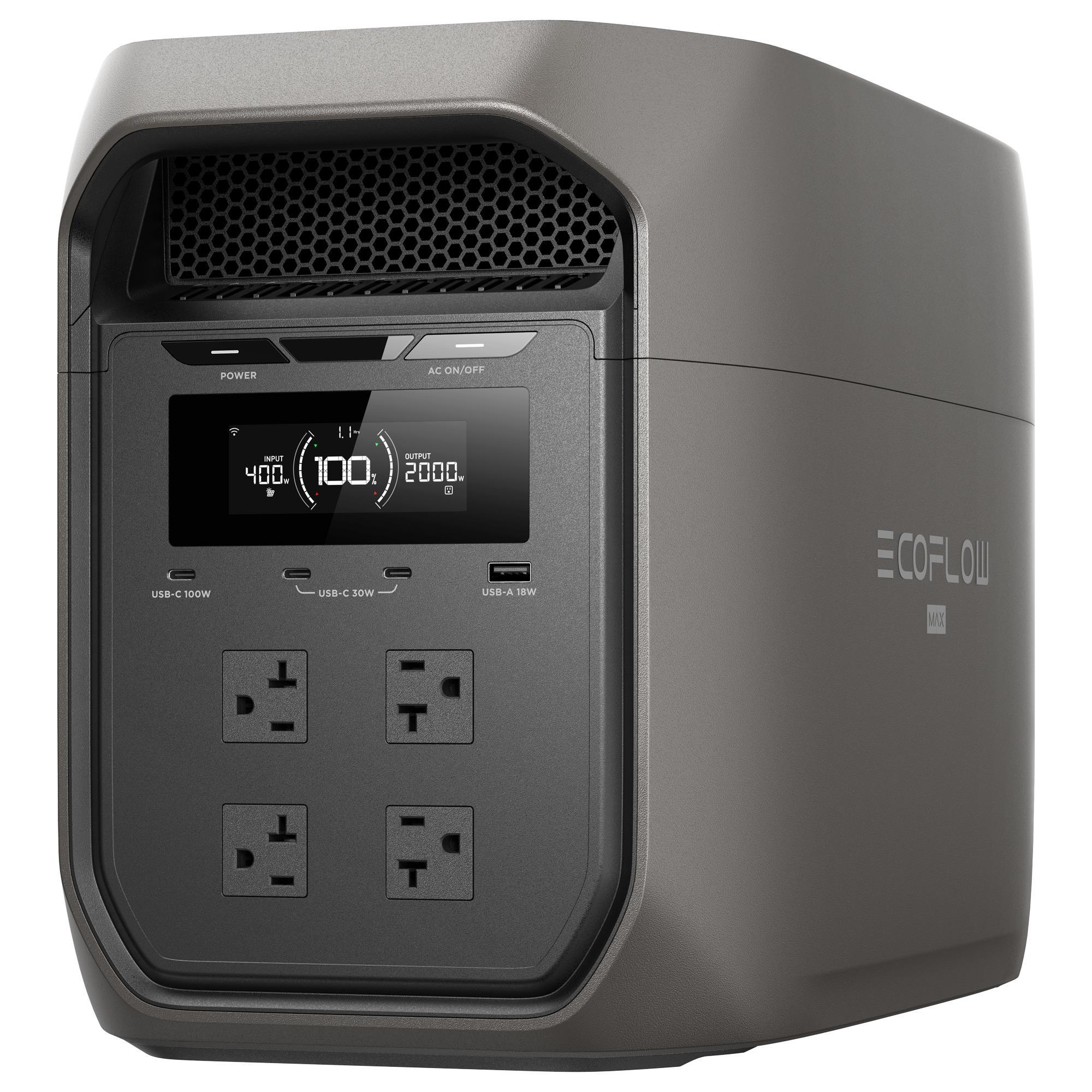 EcoFlow Delta 3 Max Portable Power Station in Black