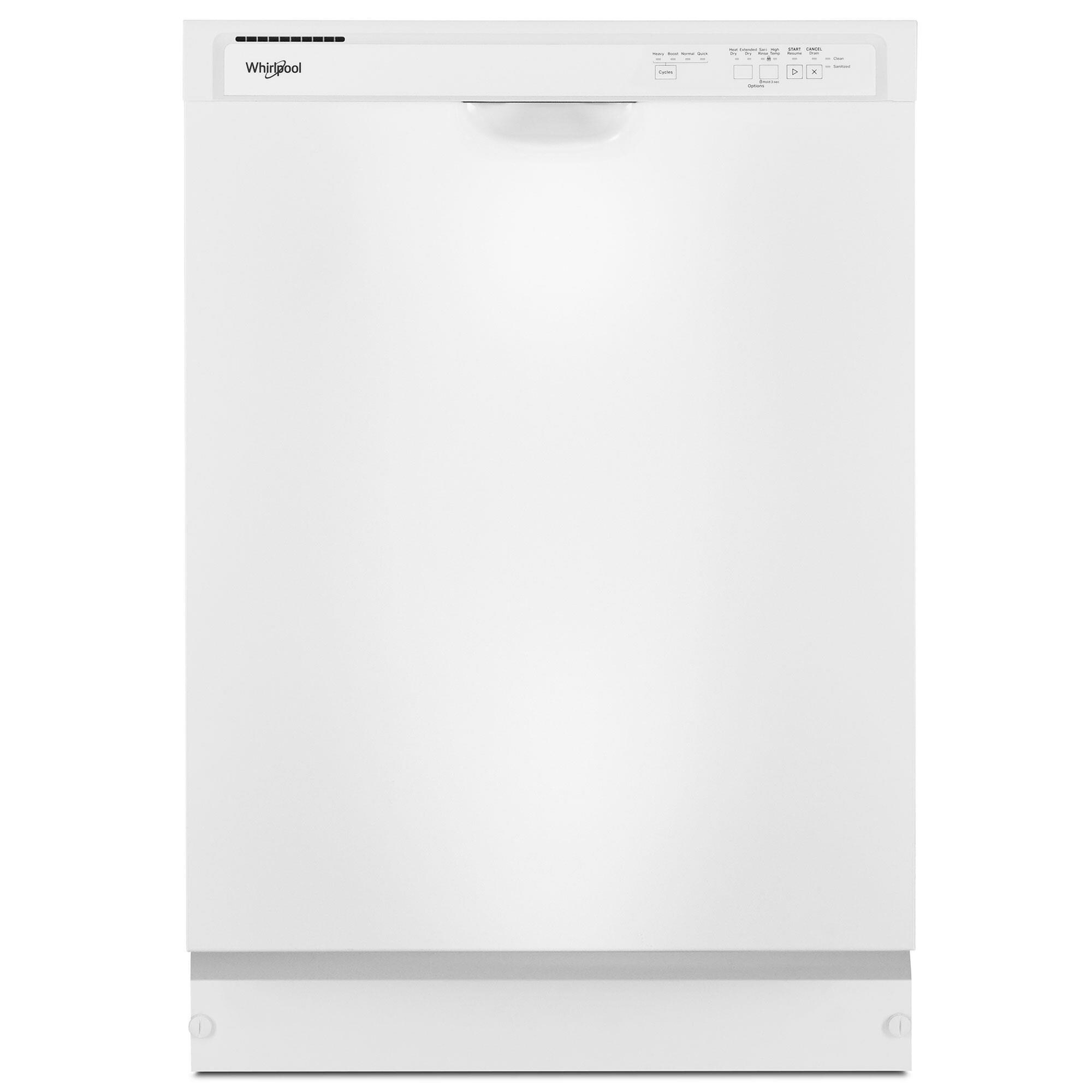 Whirlpool 24" Built In Dishwasher with Boost Cycle in White NFM