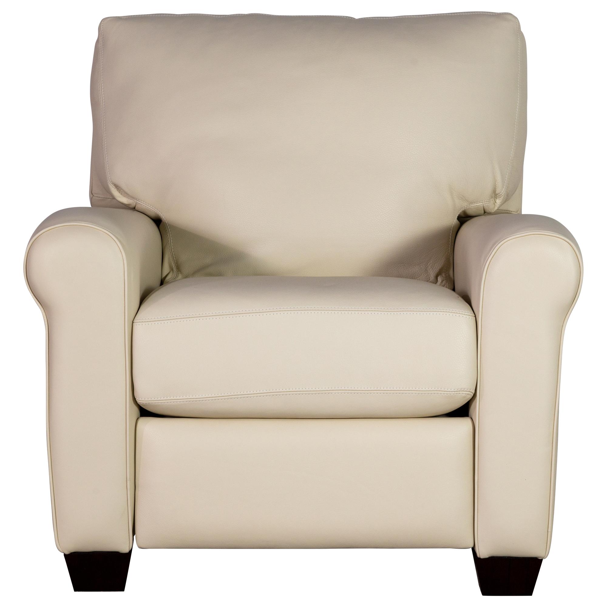 American Leather Savoy Leather Push Back Recliner Chair In Bison White Nebraska Furniture Mart