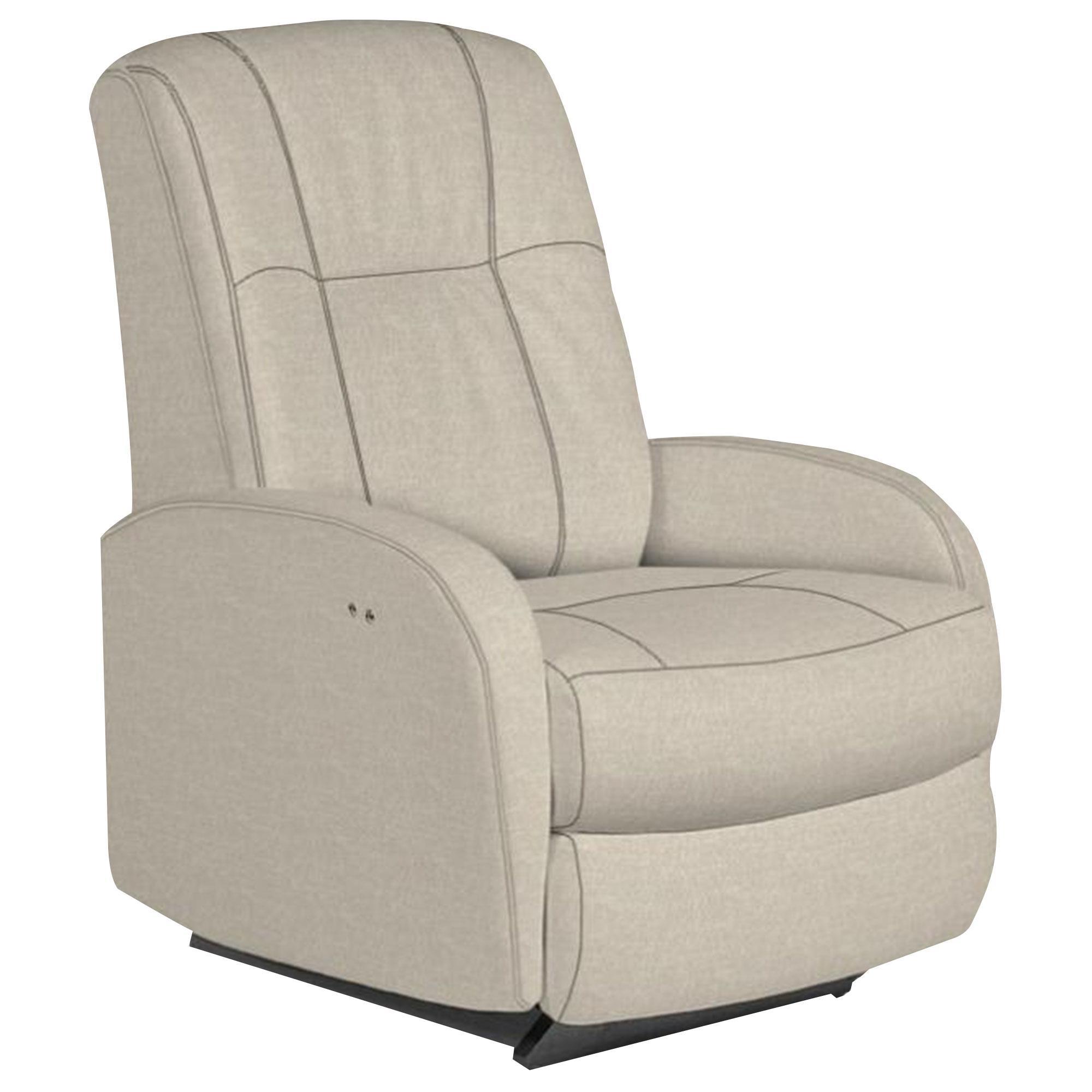 Best Home Furnishings Ruddick Power Rocker Recliner in Linen Shop NFM