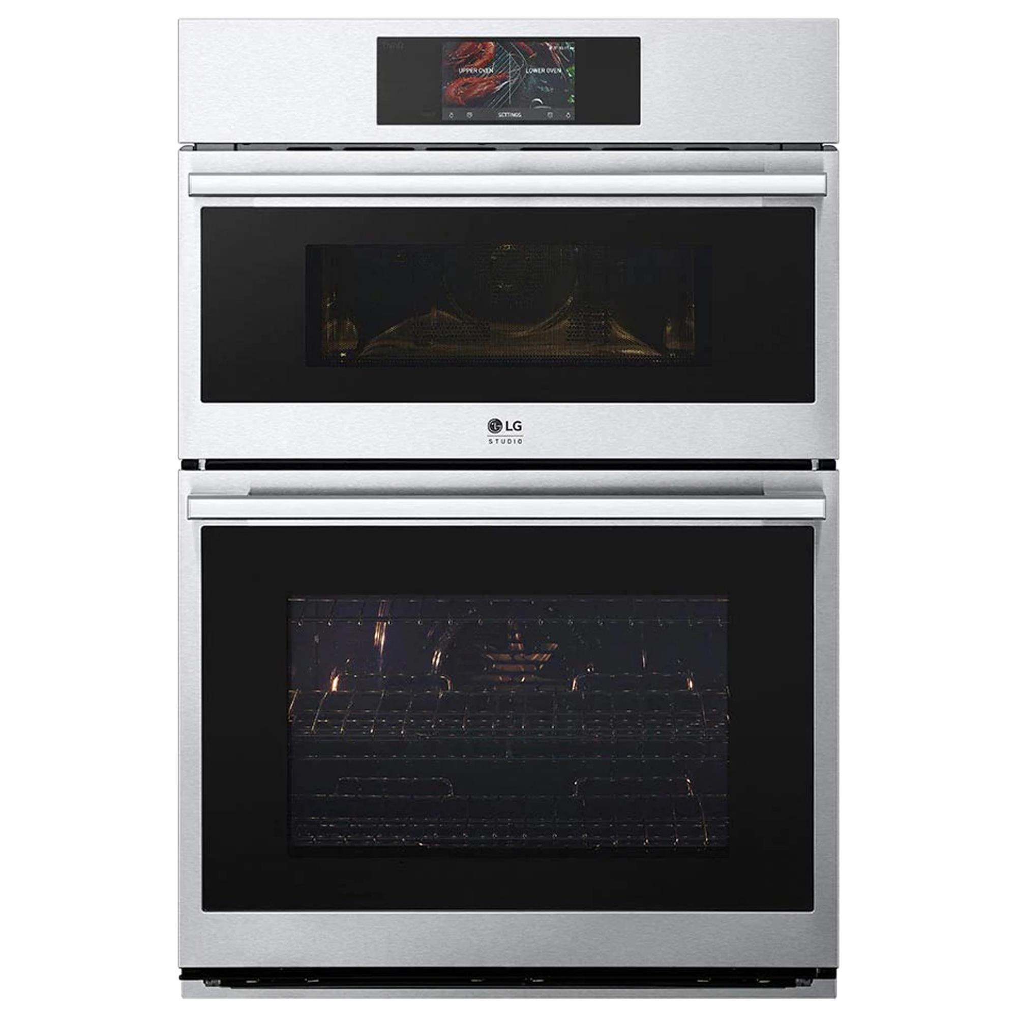 LG STUDIO 30" Combination Double Electric Wall Oven with Convection in