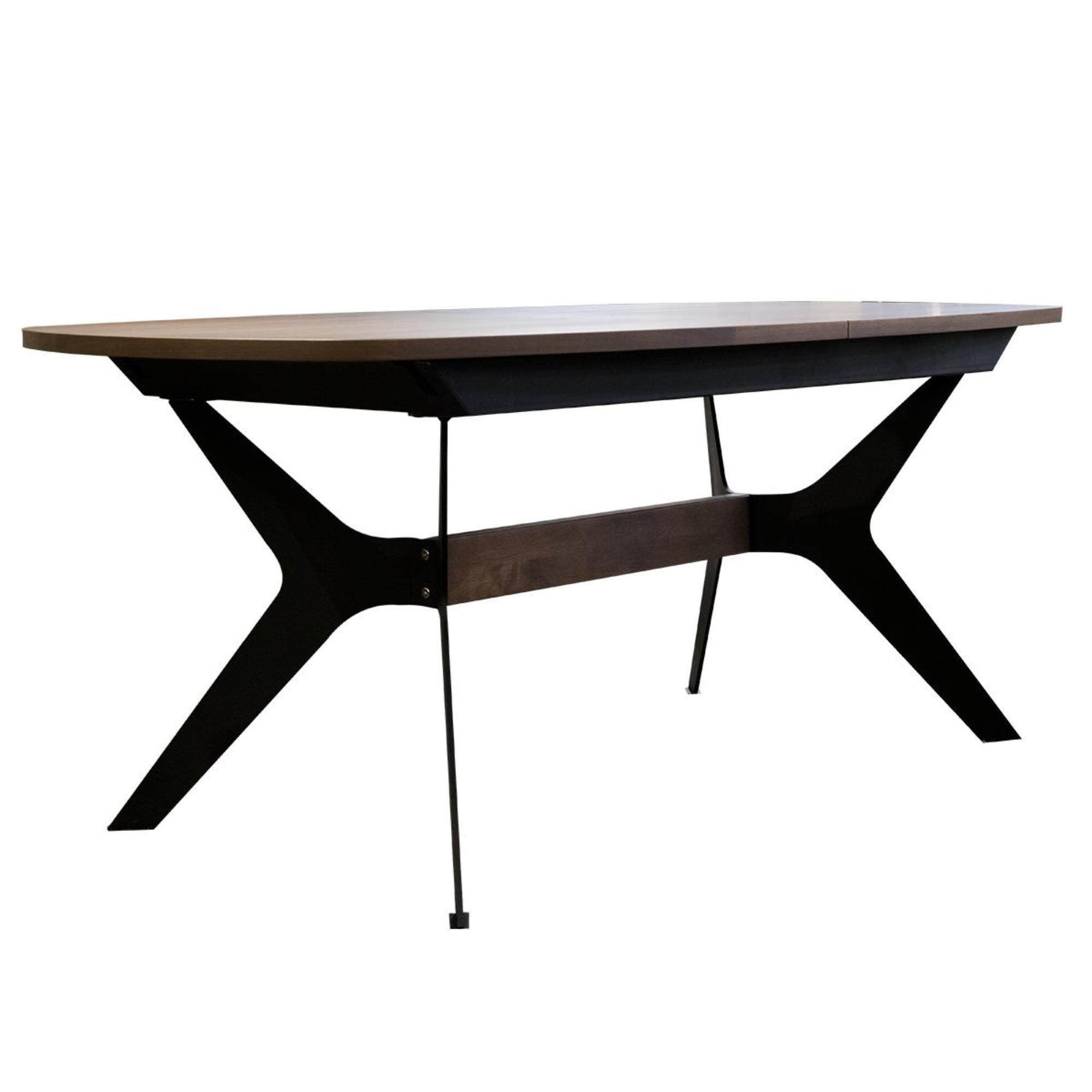 Amisco Boomerang Dining Table in Black Coral and Pinecone Shop NFM