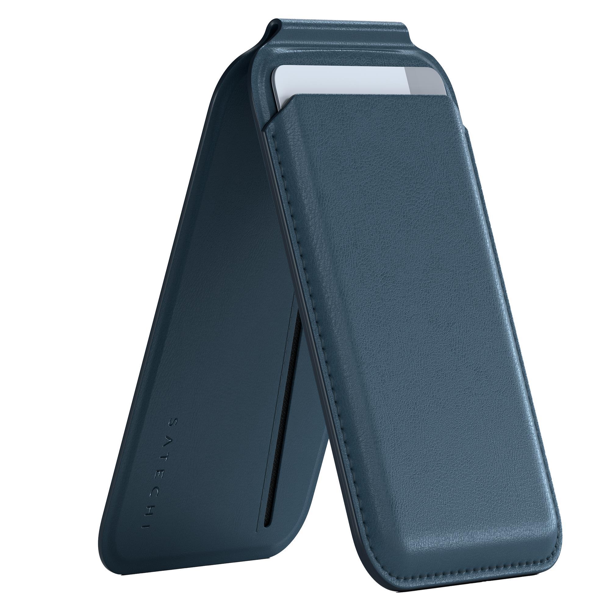 Satechi Vegan Leather Magnetic Wallet Stand in Black